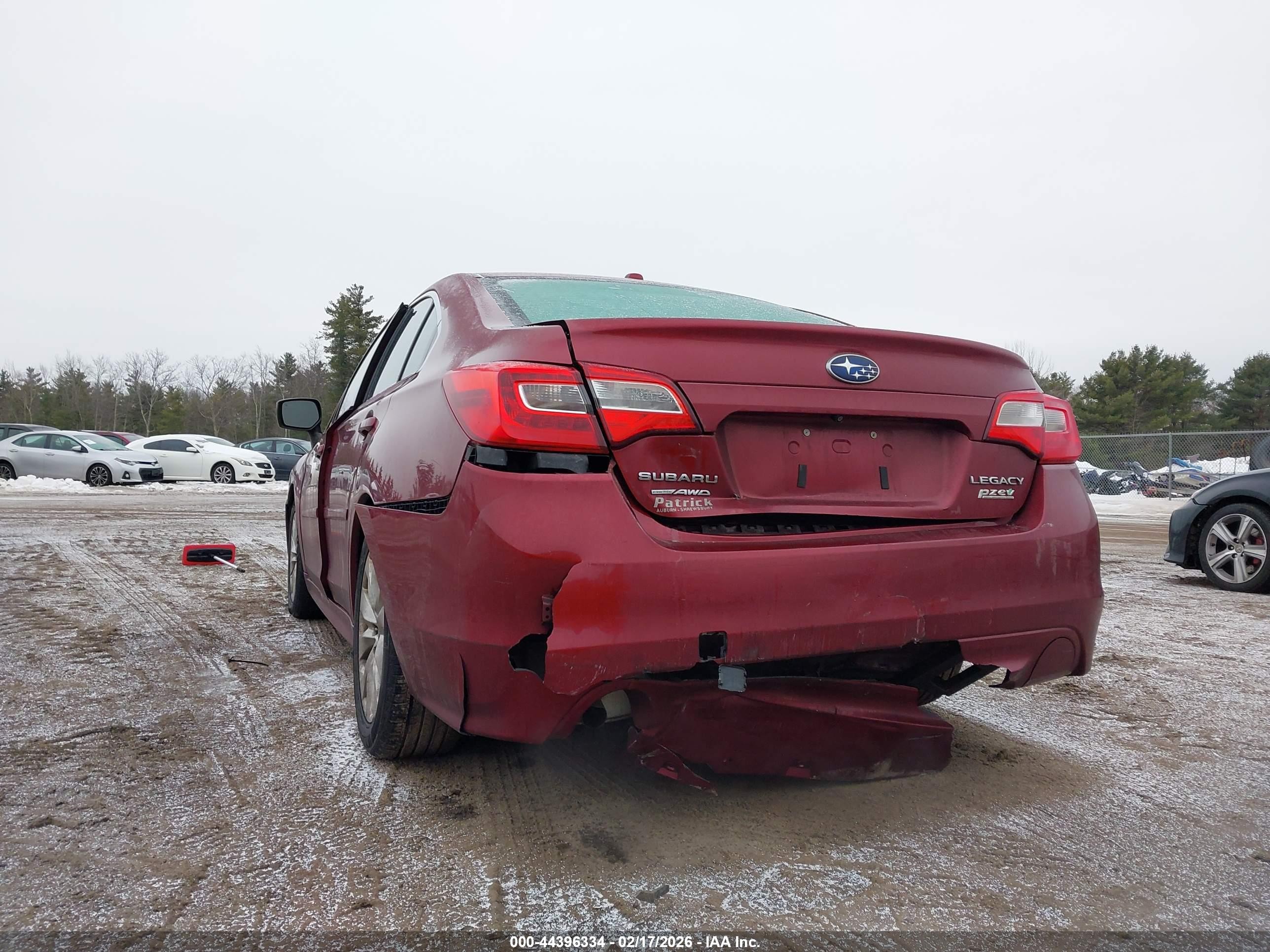 2015 Subaru Legacy 2.5i Premium Red vin: 4S3BNAD63F3066659