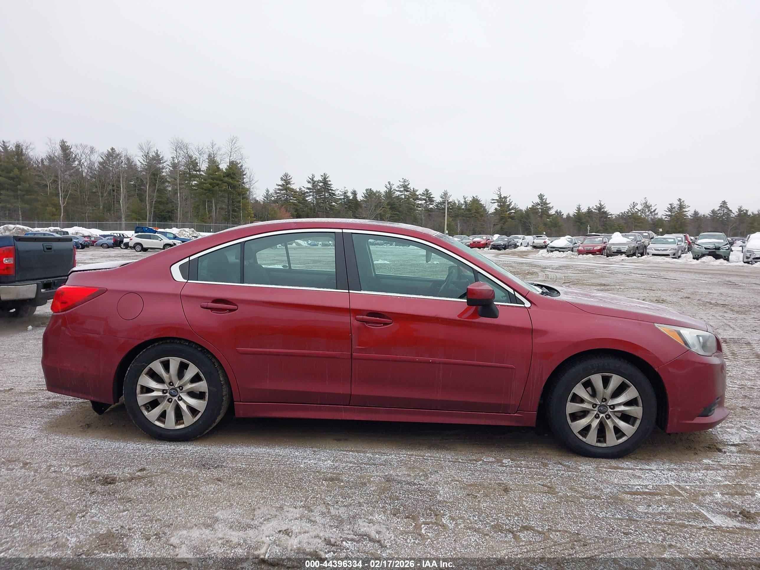 2015 Subaru Legacy 2.5i Premium Red vin: 4S3BNAD63F3066659