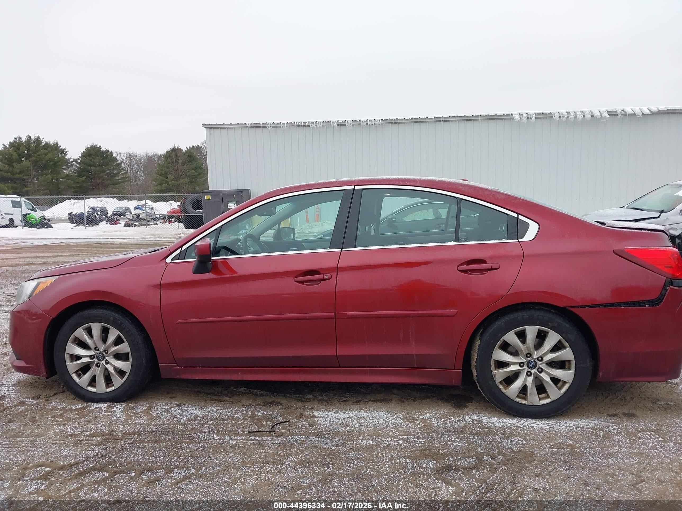 2015 Subaru Legacy 2.5i Premium Red vin: 4S3BNAD63F3066659