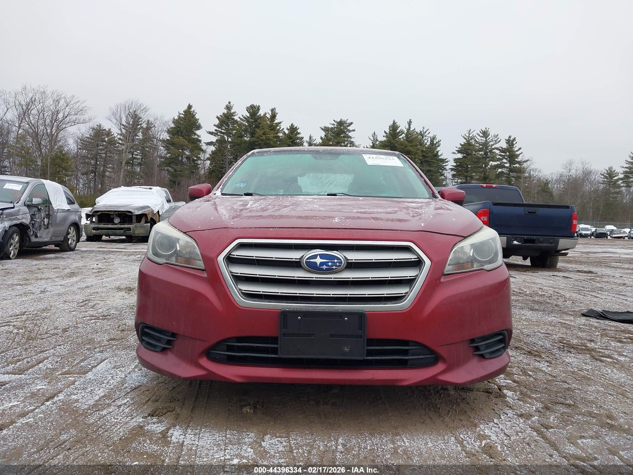 2015 Subaru Legacy 2.5i Premium Red vin: 4S3BNAD63F3066659