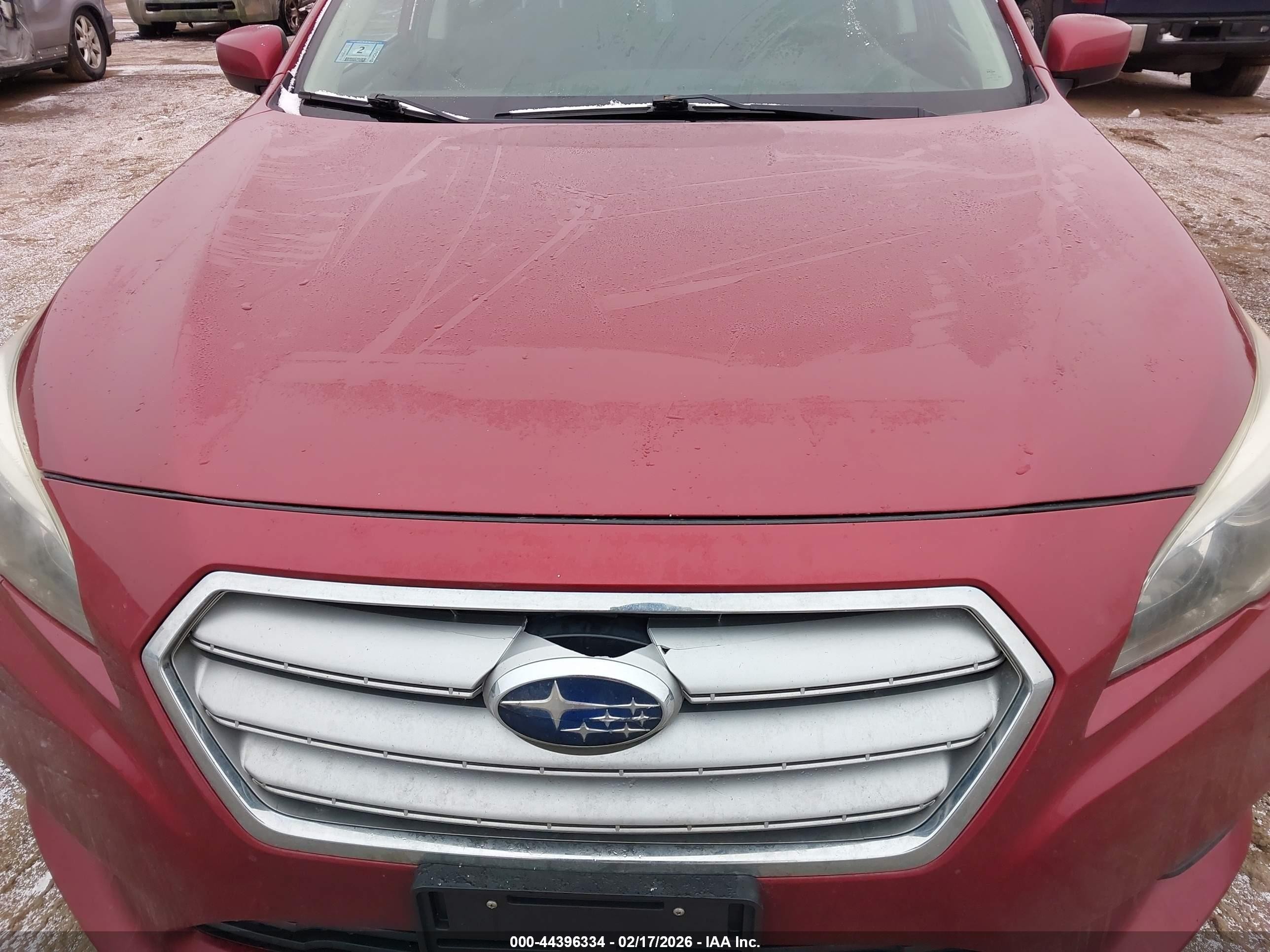2015 Subaru Legacy 2.5i Premium Red vin: 4S3BNAD63F3066659