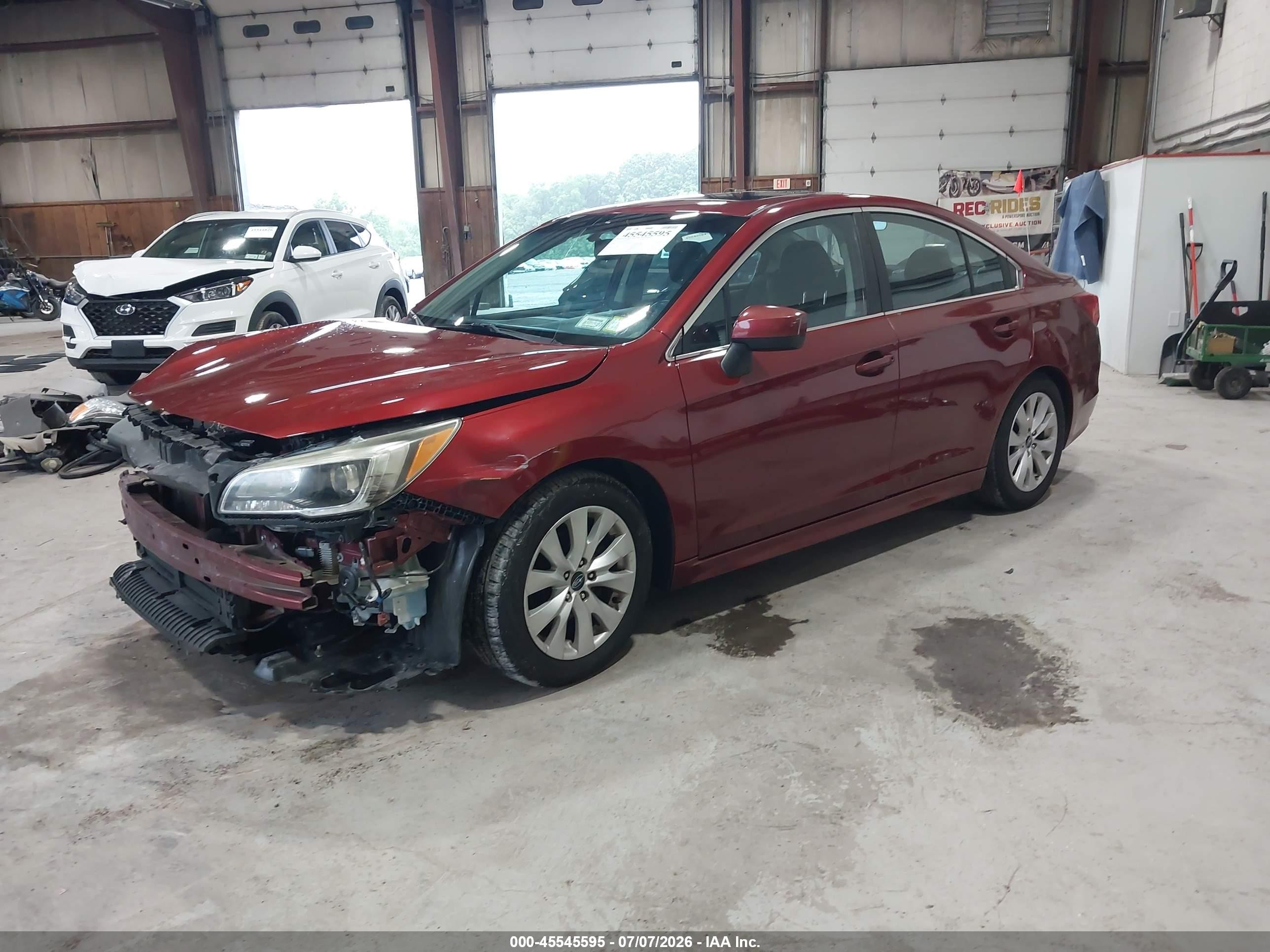 2015 Subaru Legacy 2.5i Premium Red vin: 4S3BNAE64F3040313