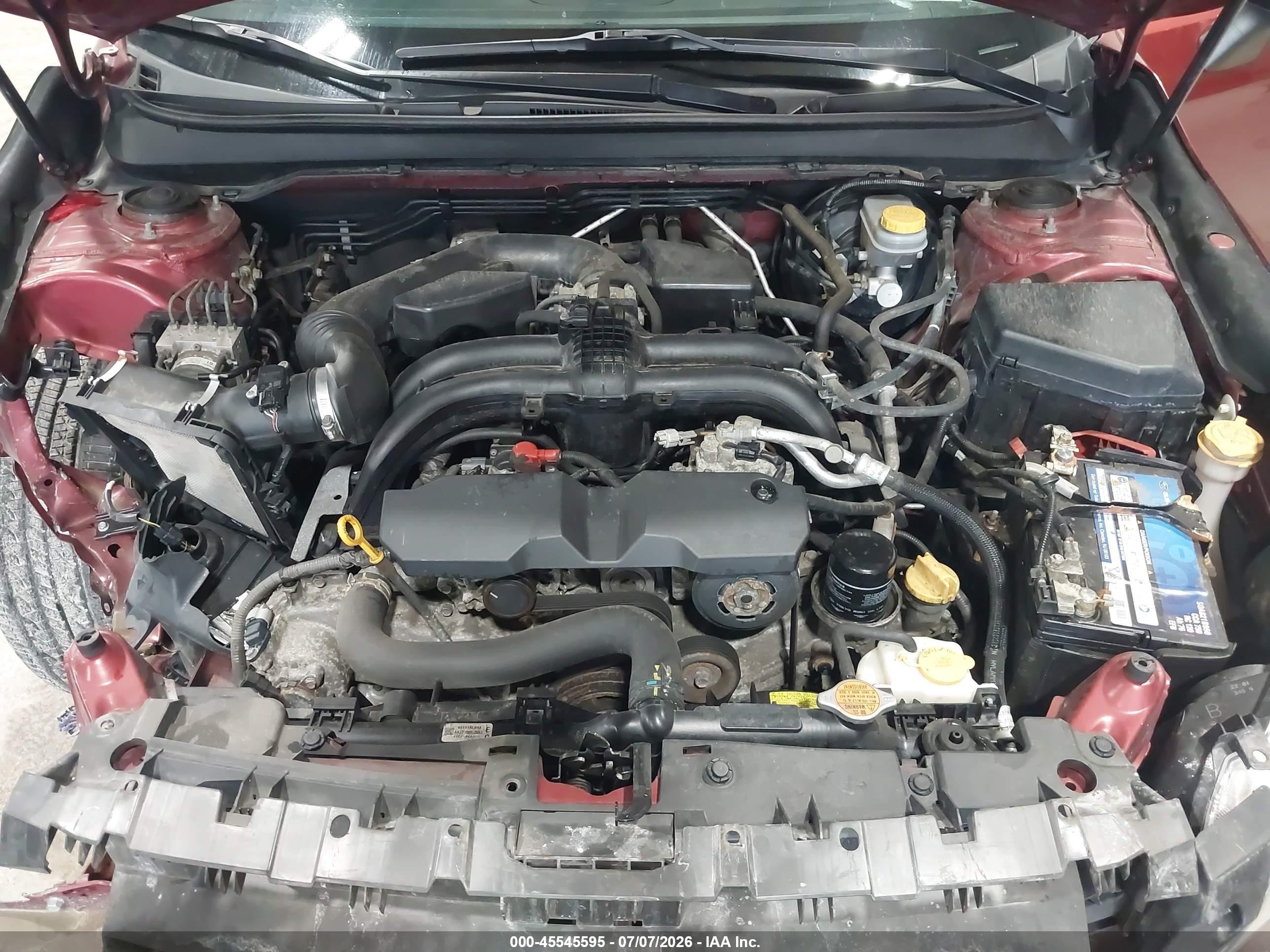 2015 Subaru Legacy 2.5i Premium Red vin: 4S3BNAE64F3040313