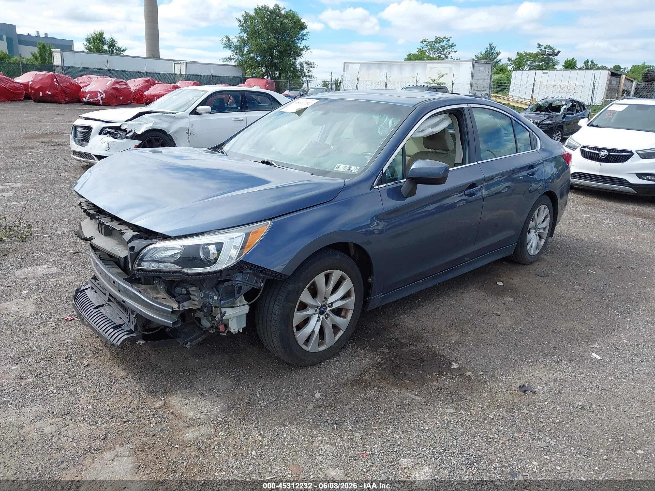2015 Subaru Legacy 2.5i Premium Blue vin: 4S3BNAE65F3058867