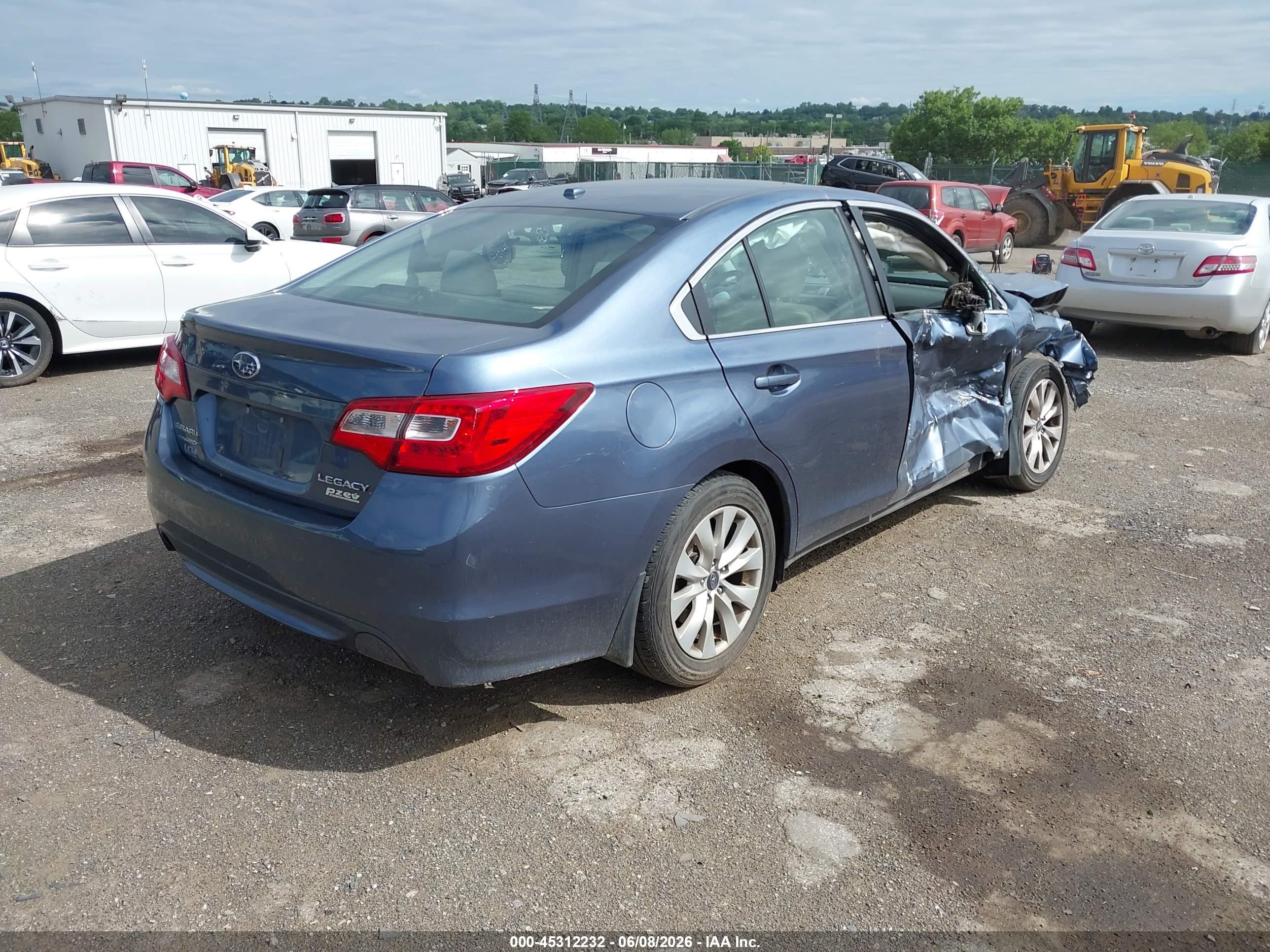 2015 Subaru Legacy 2.5i Premium Blue vin: 4S3BNAE65F3058867