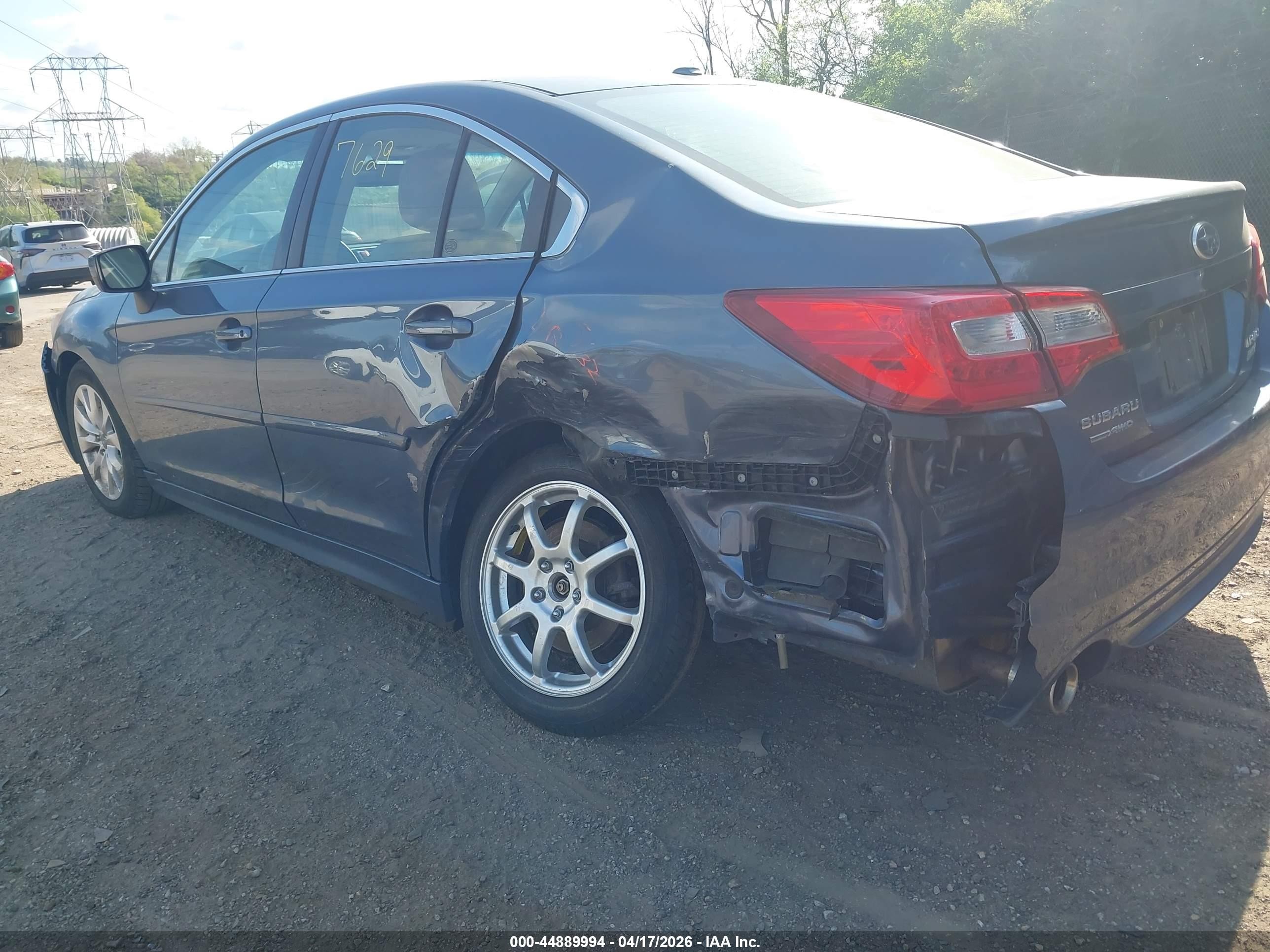 2015 Subaru Legacy 2.5i Premium Blue vin: 4S3BNAE65F3074017