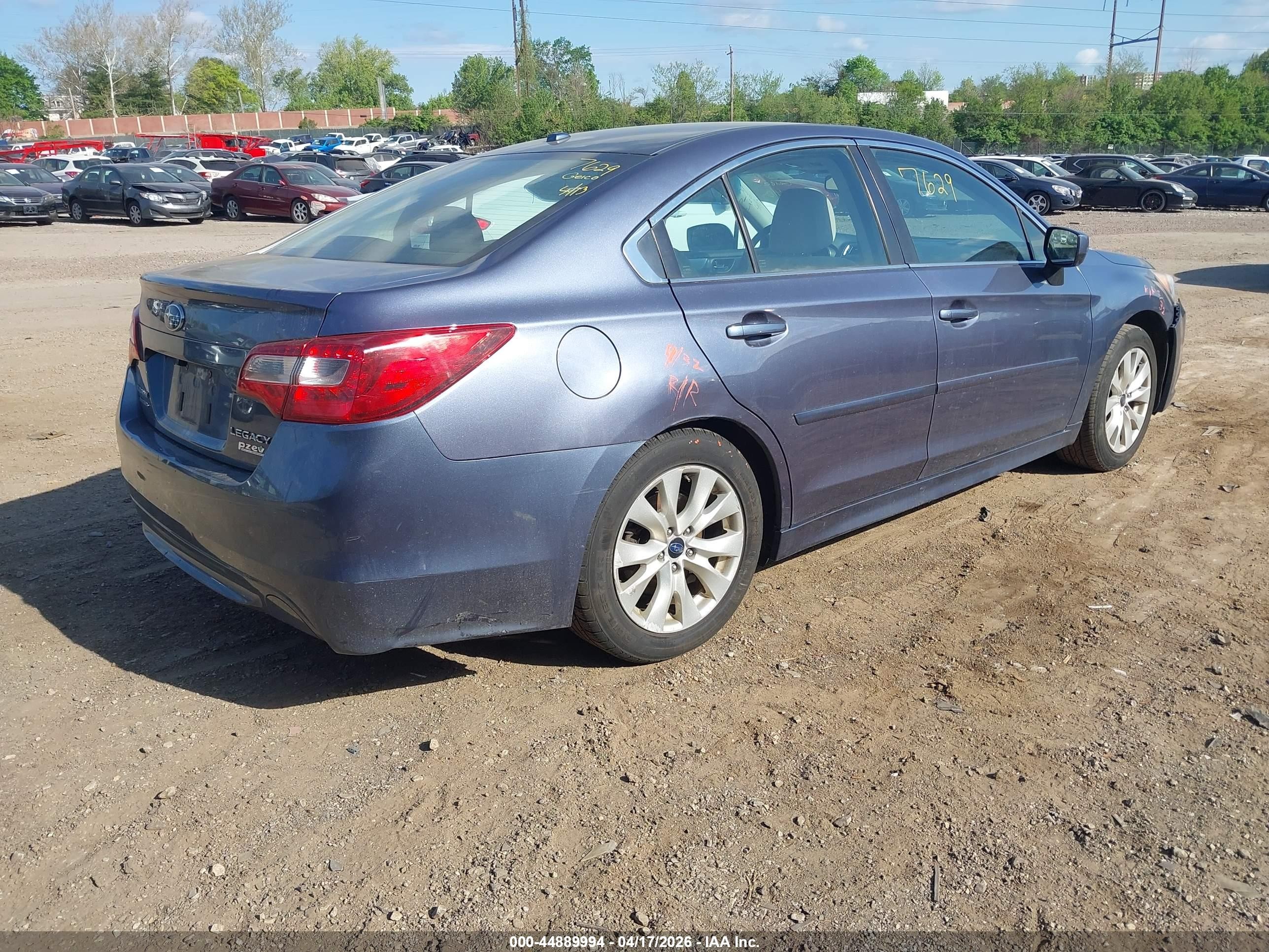 2015 Subaru Legacy 2.5i Premium Blue vin: 4S3BNAE65F3074017