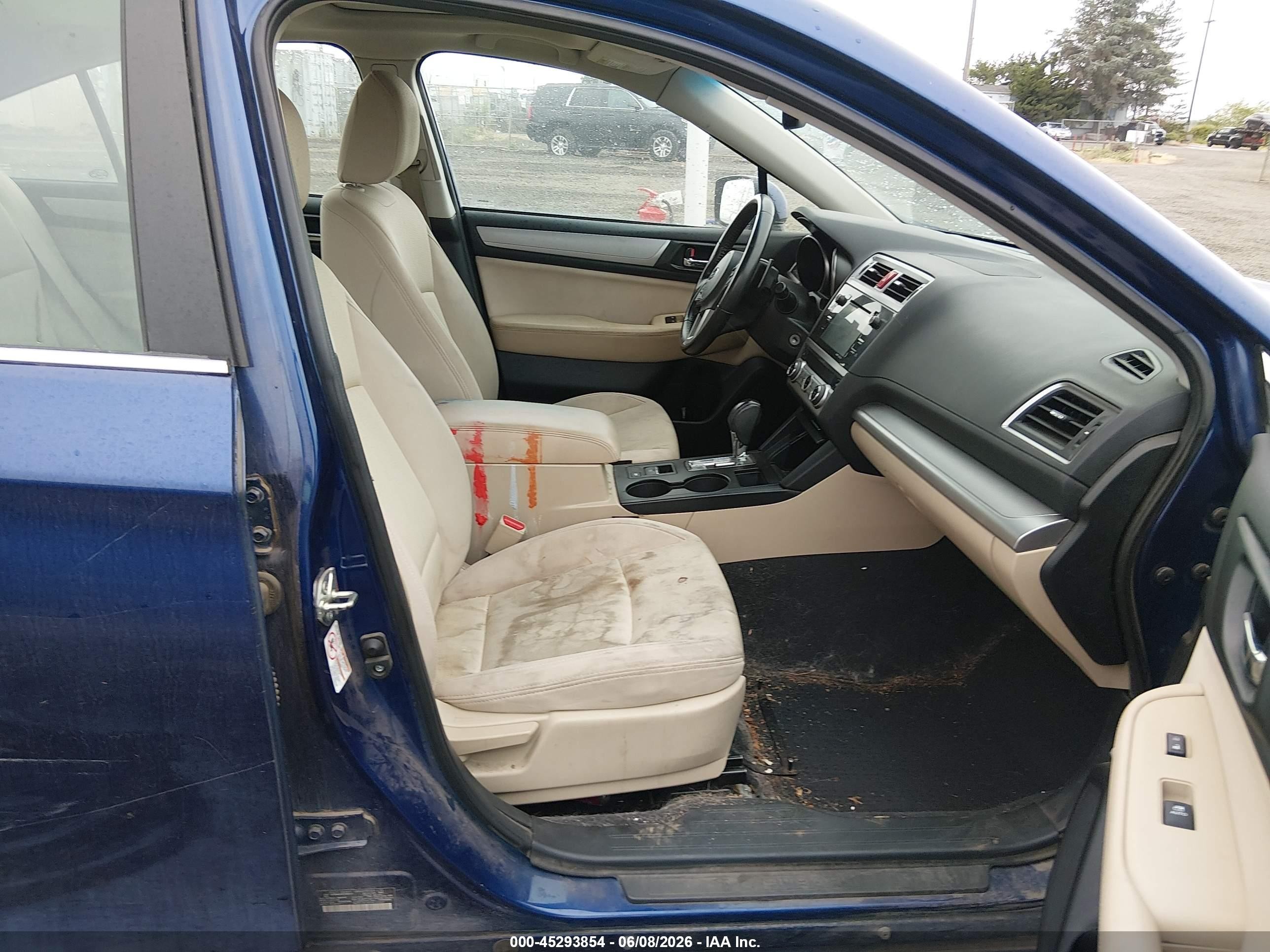 2015 Subaru Legacy 2.5i Premium Синий vin: 4S3BNAE68F3068227