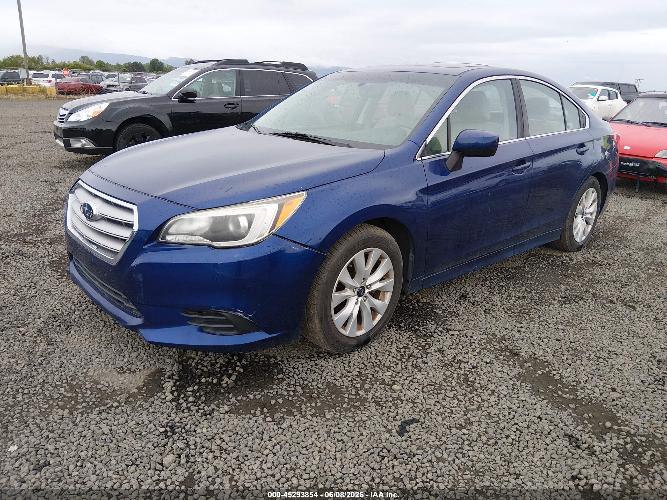 2015 Subaru Legacy 2.5i Premium Синий vin: 4S3BNAE68F3068227