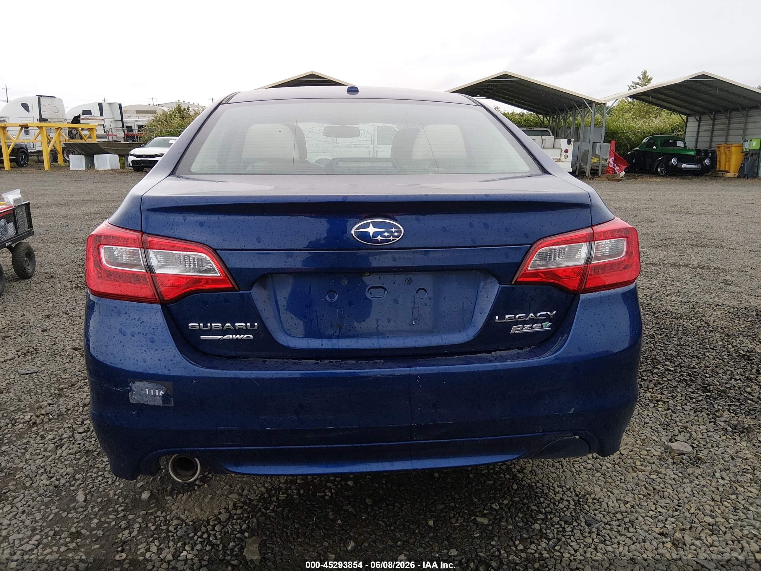 2015 Subaru Legacy 2.5i Premium Синий vin: 4S3BNAE68F3068227