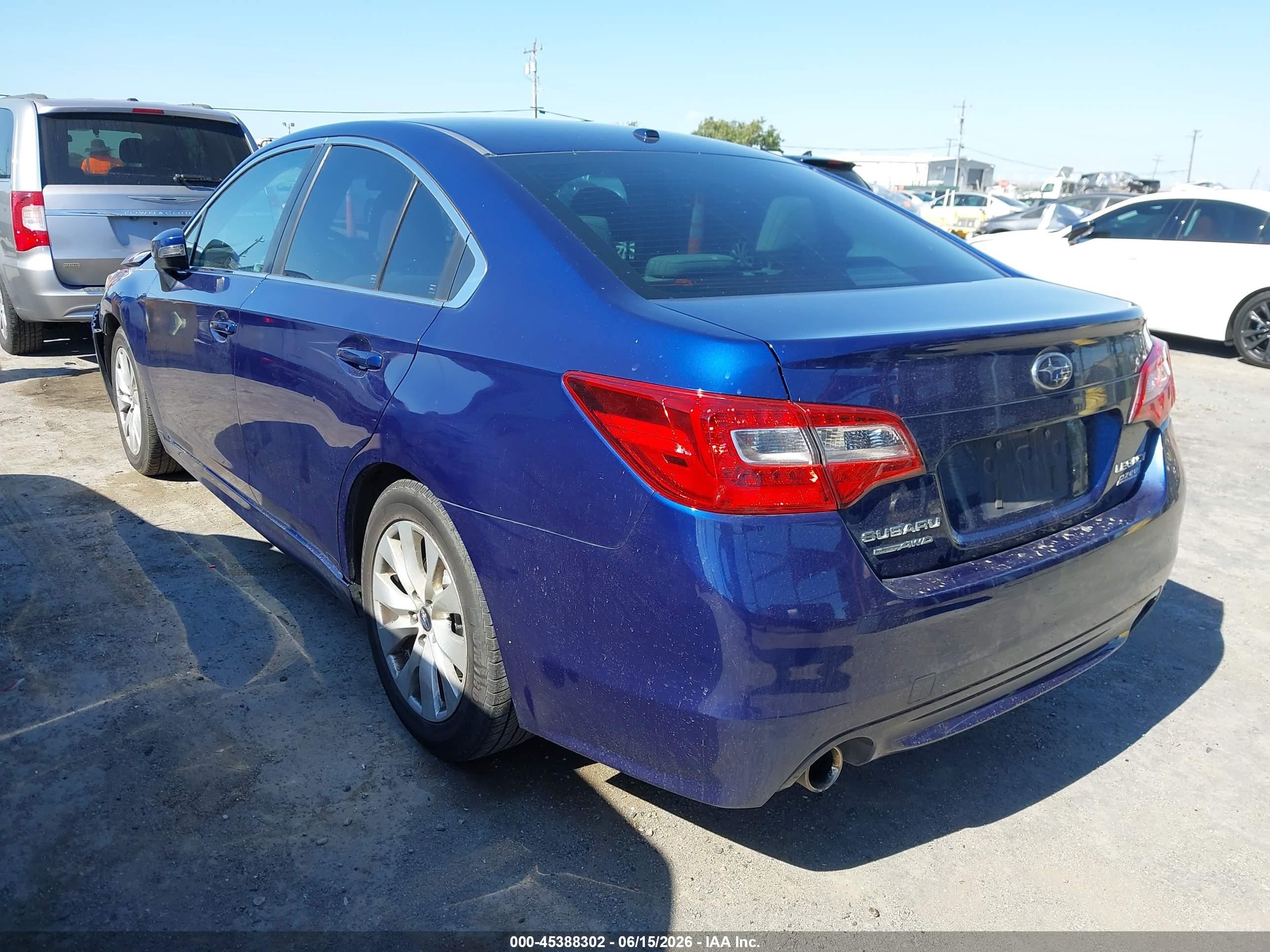 2015 Subaru Legacy 2.5i Premium Blue vin: 4S3BNAF60F3069452