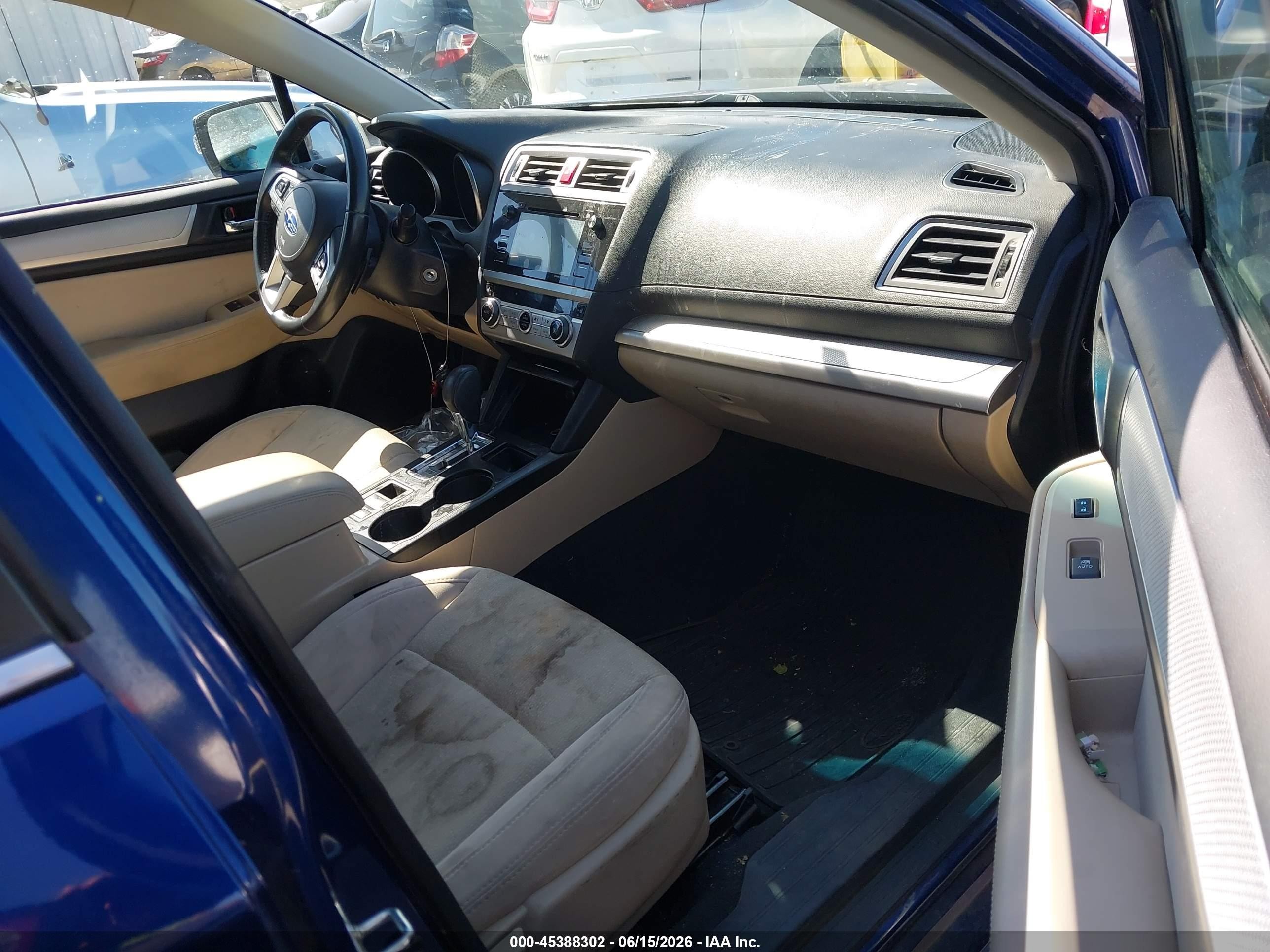 2015 Subaru Legacy 2.5i Premium Blue vin: 4S3BNAF60F3069452