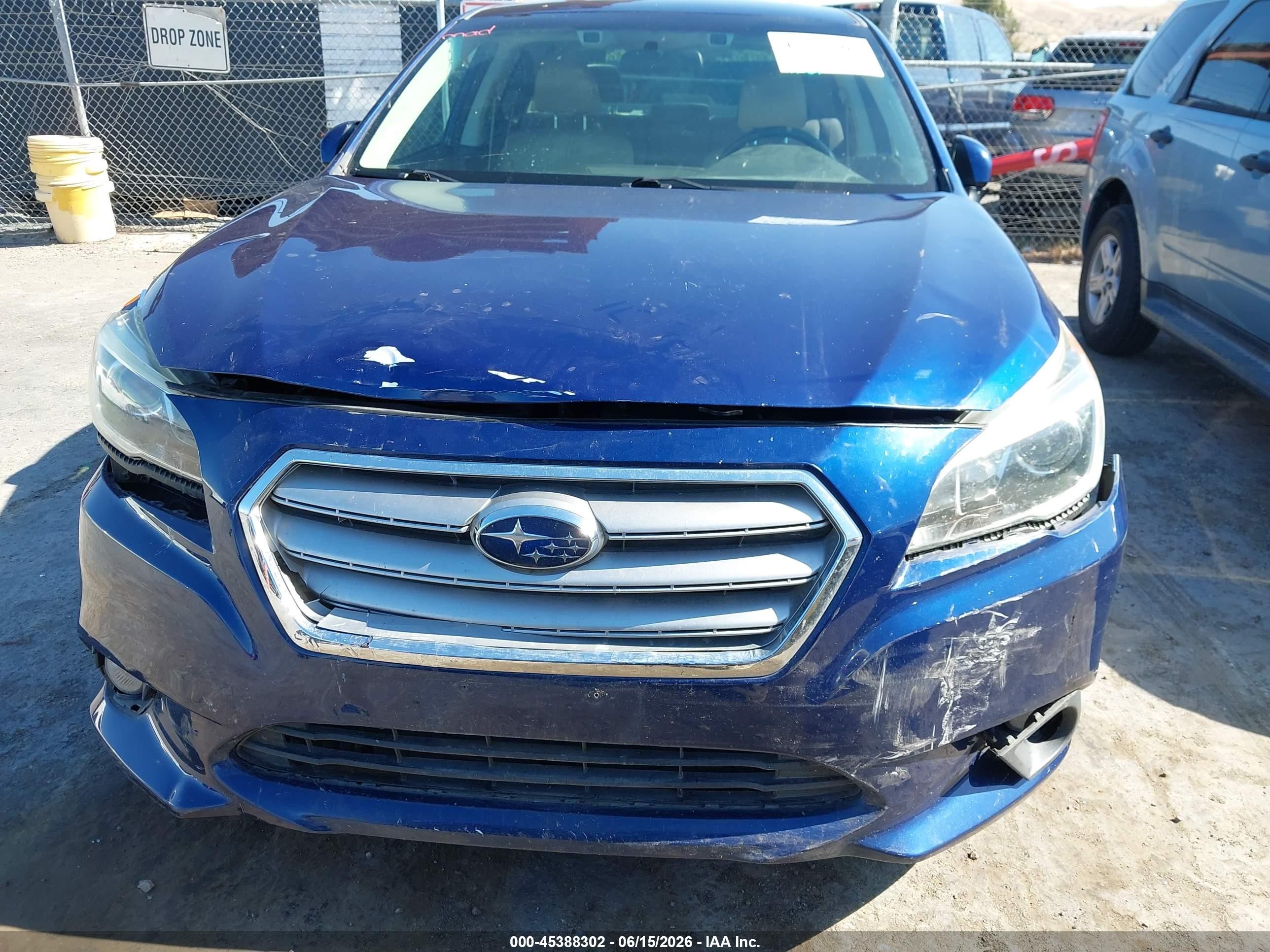 2015 Subaru Legacy 2.5i Premium Blue vin: 4S3BNAF60F3069452