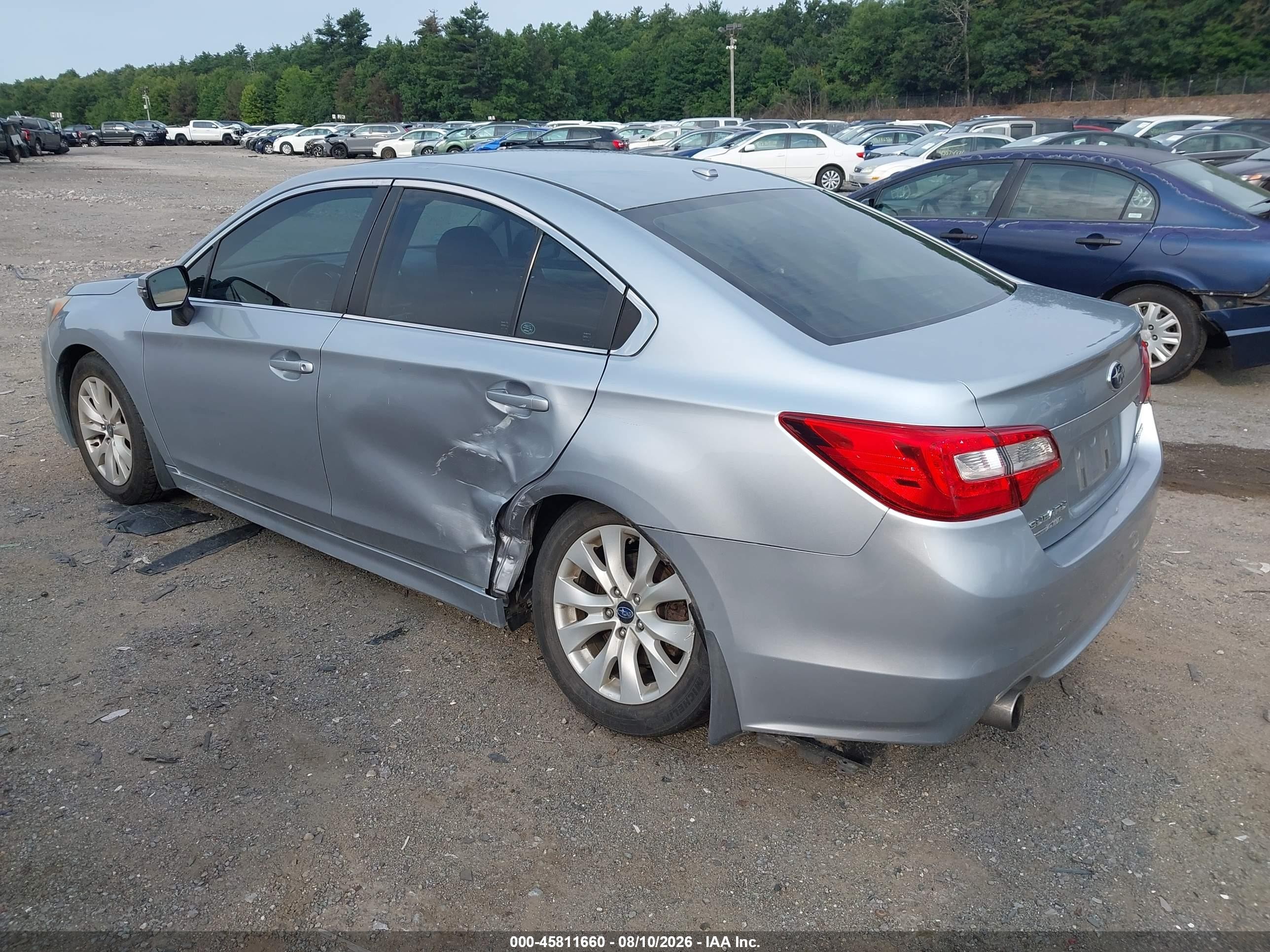 2015 Subaru Legacy 2.5i Premium Silver vin: 4S3BNAF61F3046178