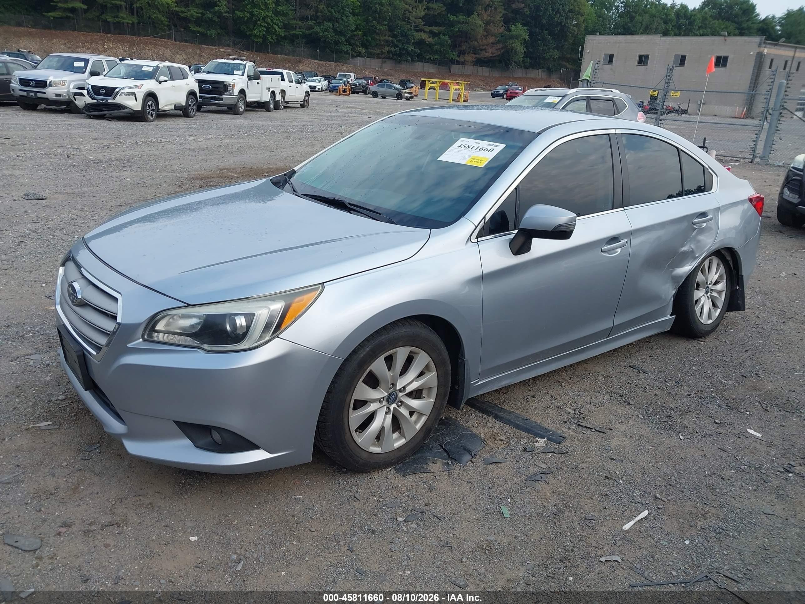 2015 Subaru Legacy 2.5i Premium Silver vin: 4S3BNAF61F3046178