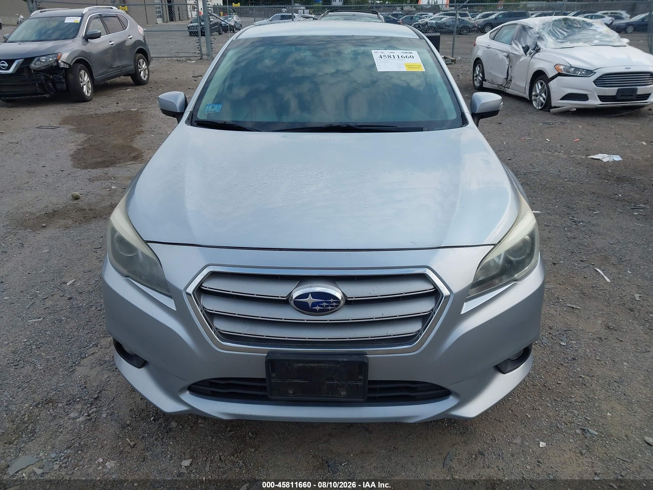 2015 Subaru Legacy 2.5i Premium Silver vin: 4S3BNAF61F3046178