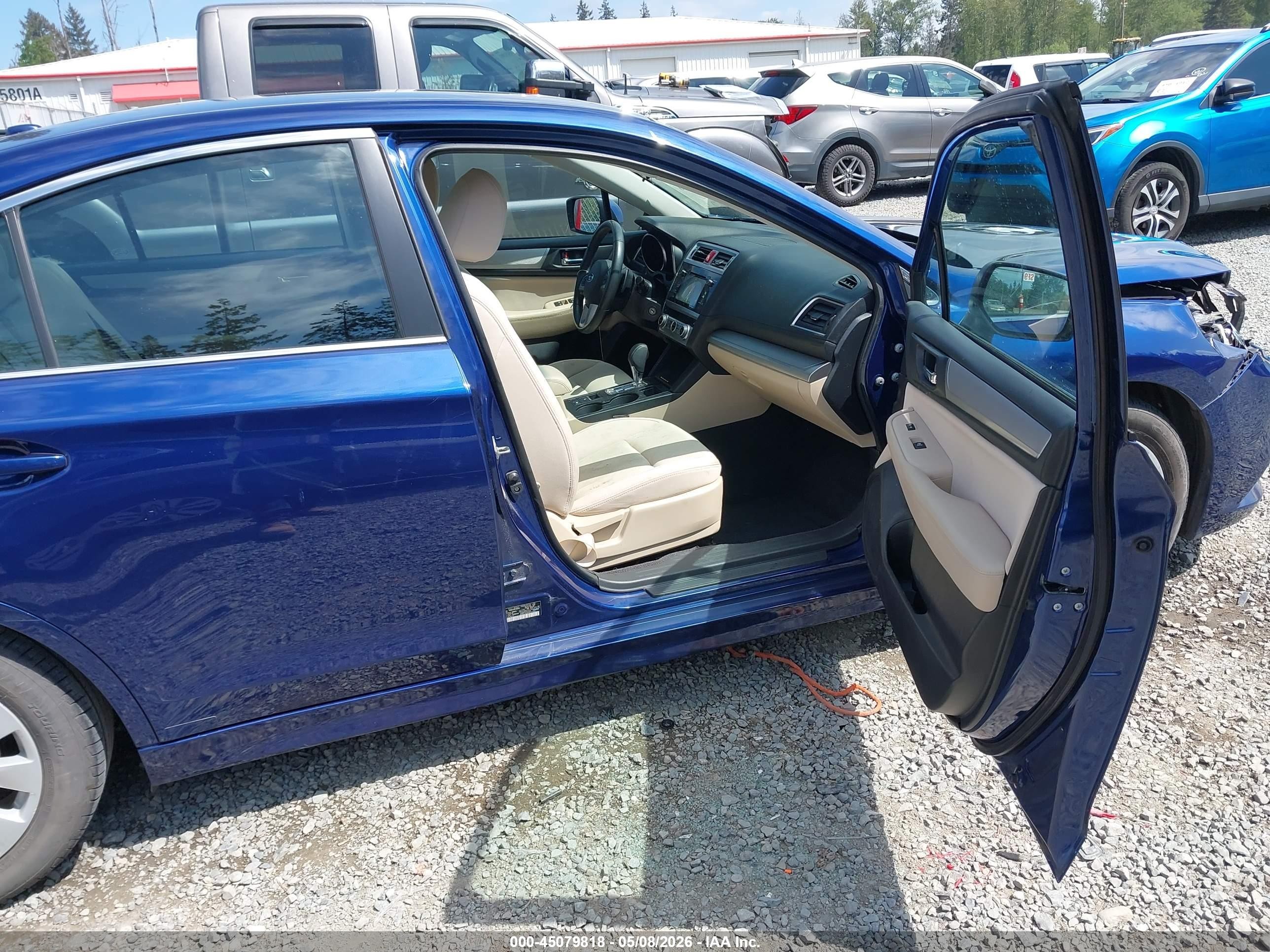 2015 Subaru Legacy 2.5i Premium Blue vin: 4S3BNAF63F3033206