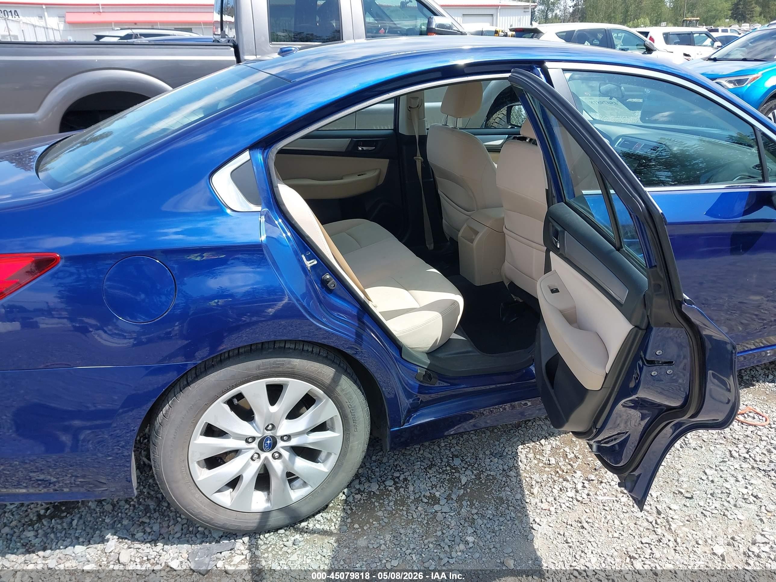 2015 Subaru Legacy 2.5i Premium Blue vin: 4S3BNAF63F3033206