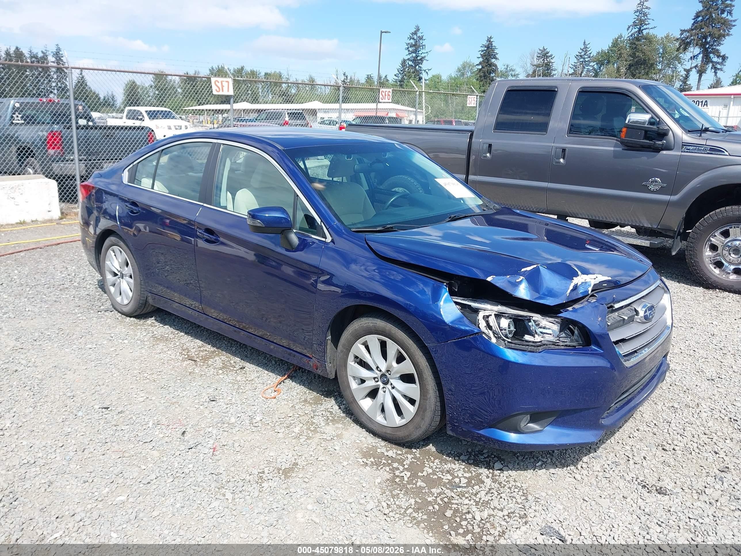 2015 Subaru Legacy 2.5i Premium Blue vin: 4S3BNAF63F3033206
