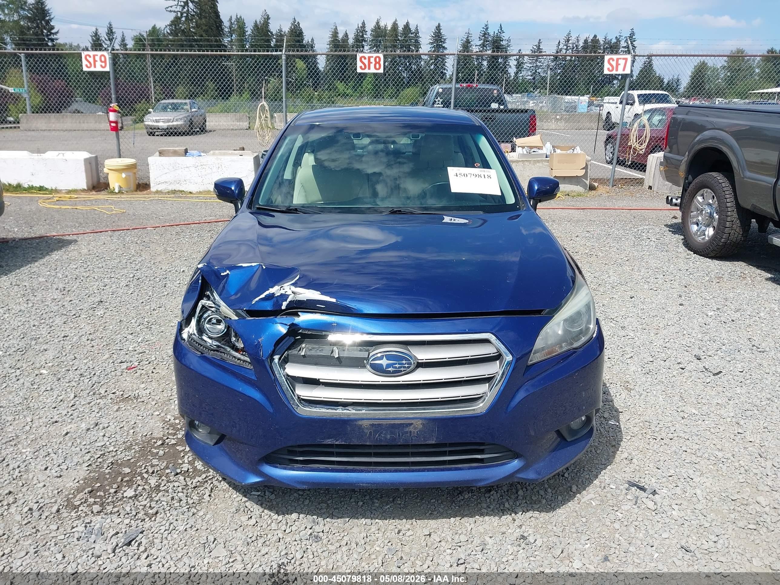 2015 Subaru Legacy 2.5i Premium Blue vin: 4S3BNAF63F3033206