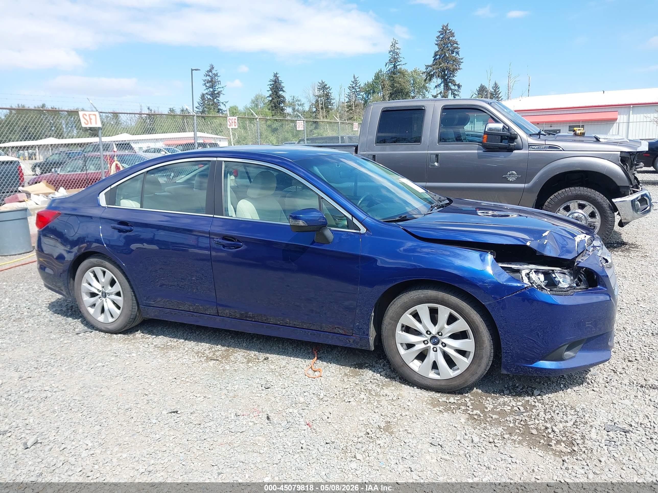 2015 Subaru Legacy 2.5i Premium Blue vin: 4S3BNAF63F3033206
