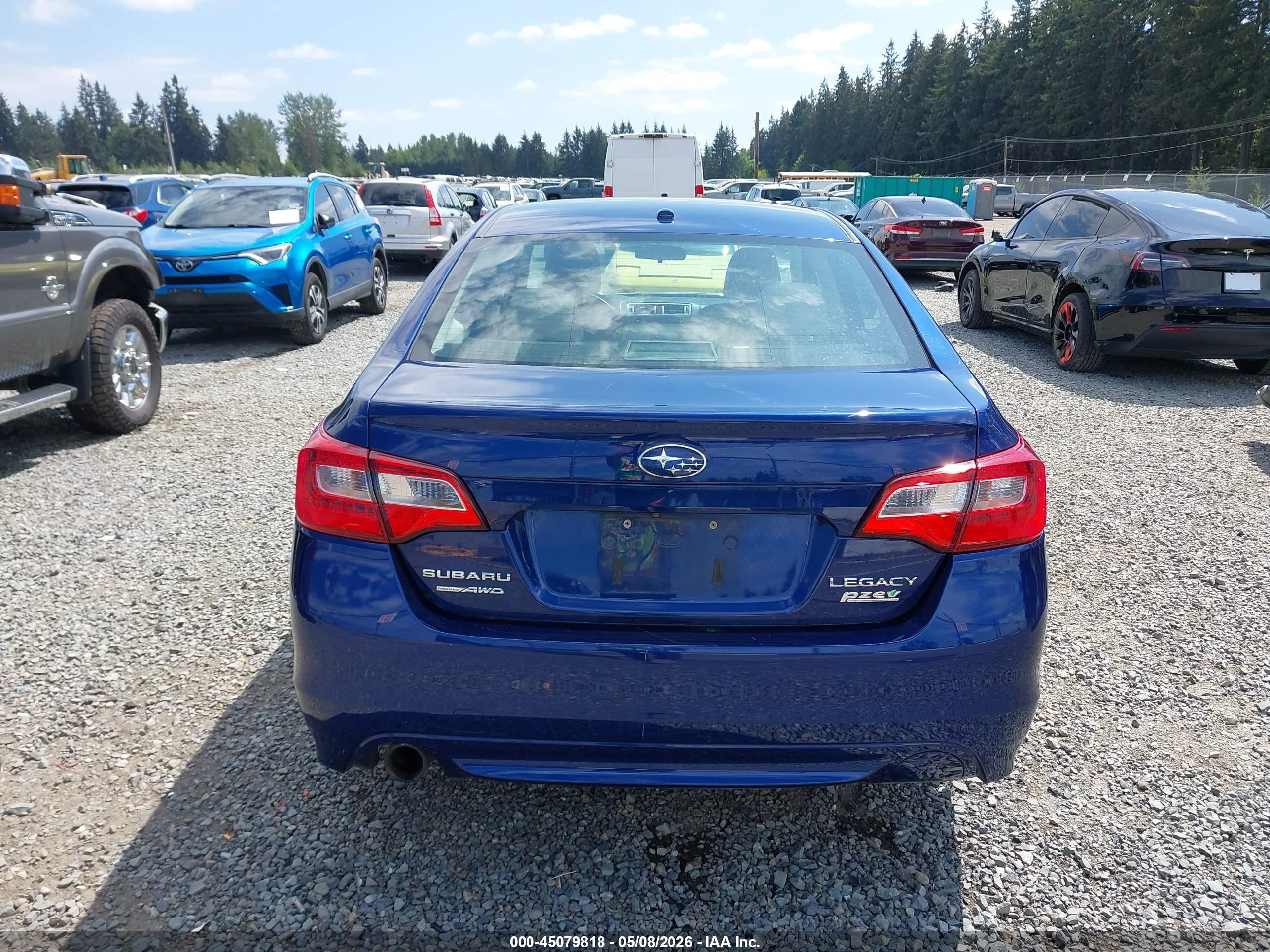 2015 Subaru Legacy 2.5i Premium Blue vin: 4S3BNAF63F3033206