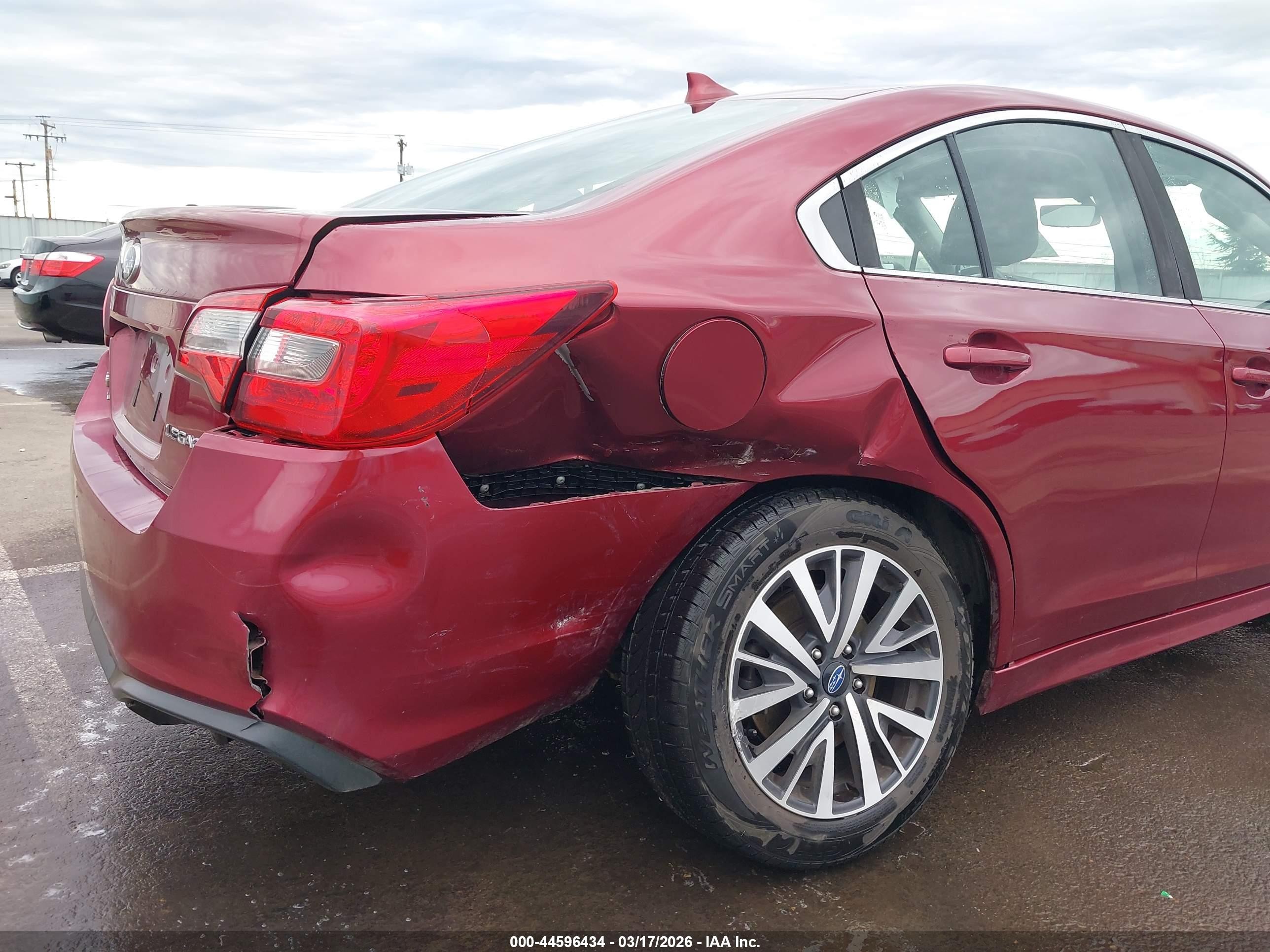 2018 Subaru Legacy 2.5i Premium Red vin: 4S3BNAF65J3045690
