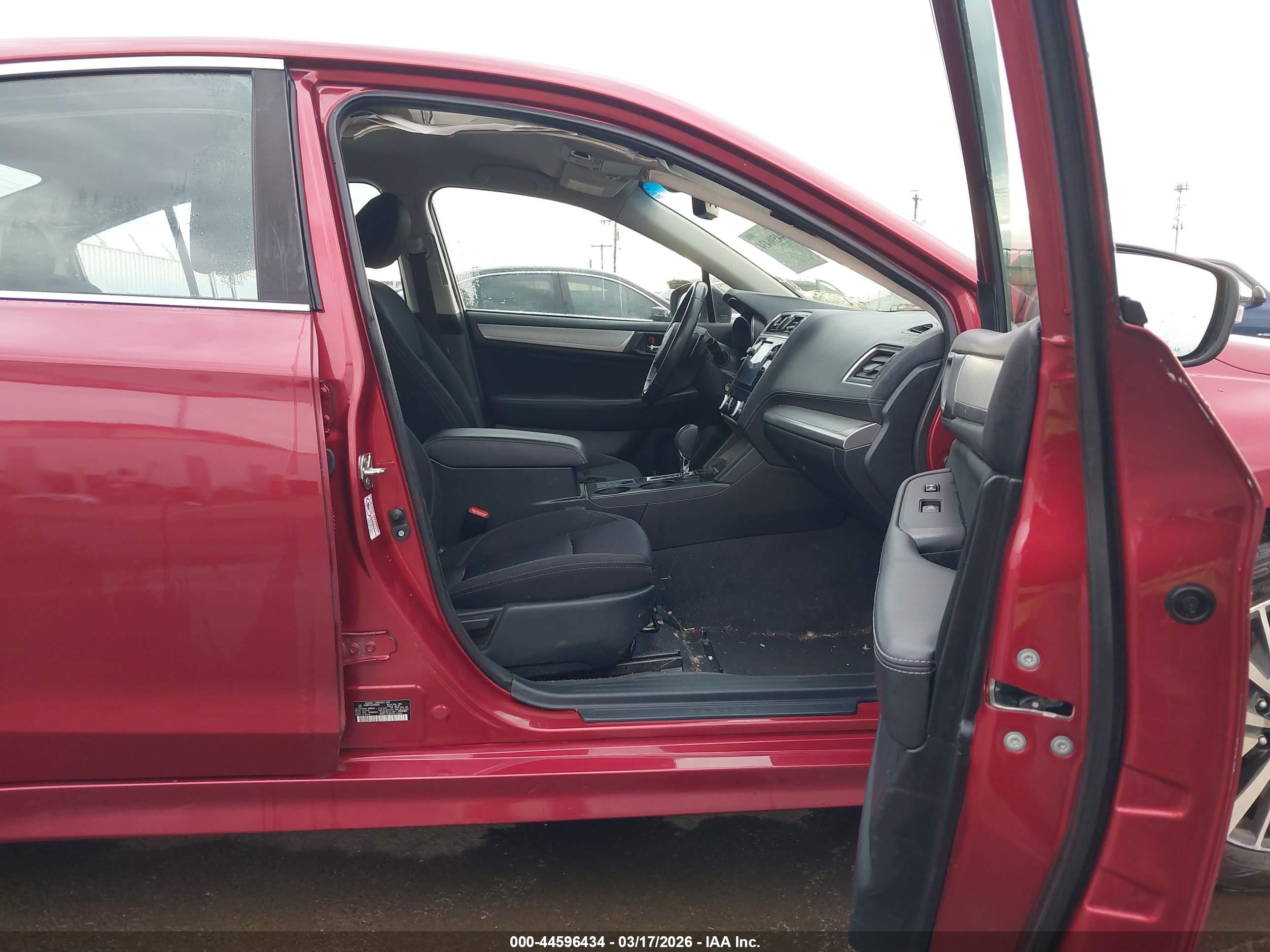 2018 Subaru Legacy 2.5i Premium Red vin: 4S3BNAF65J3045690