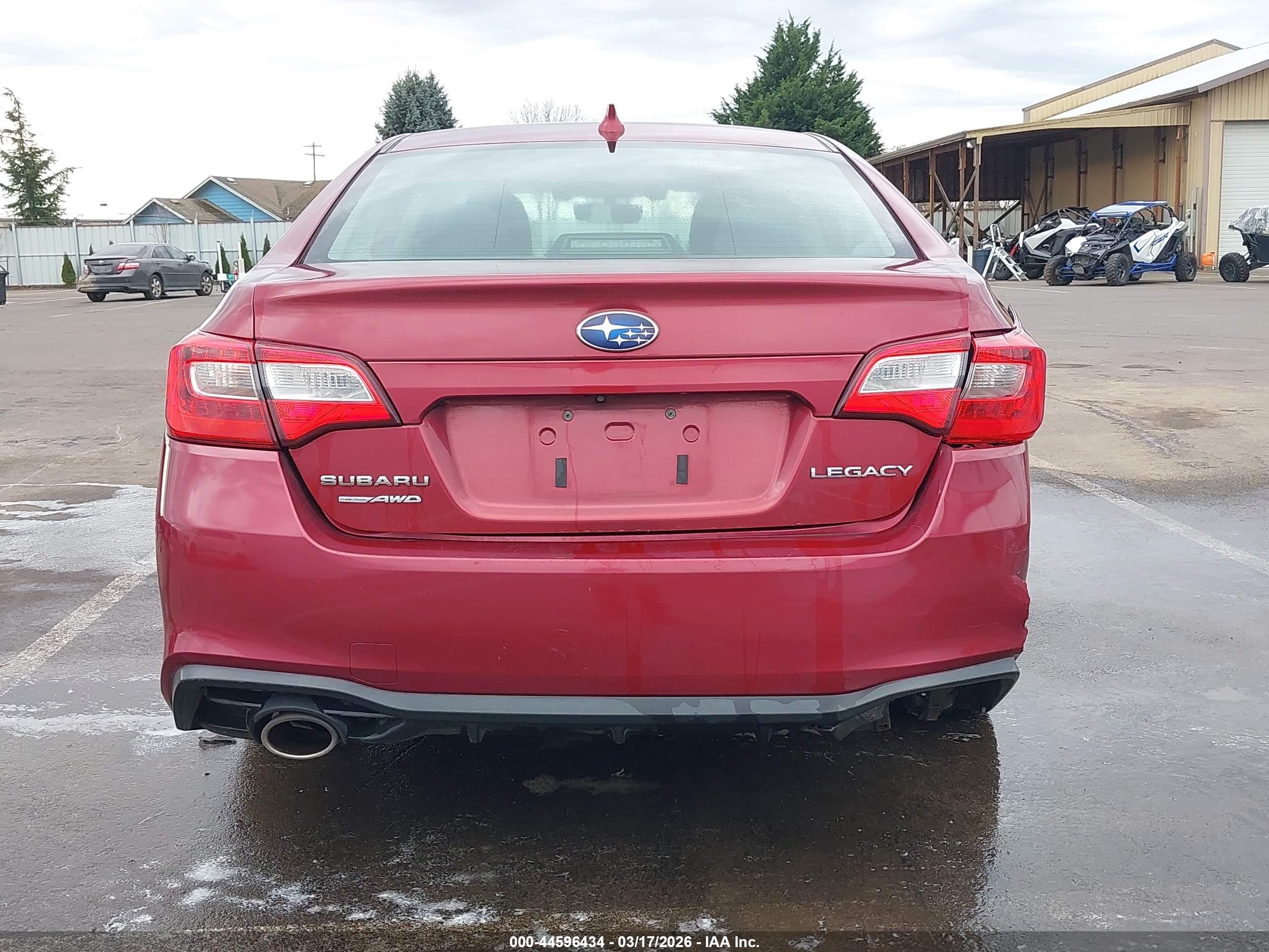 2018 Subaru Legacy 2.5i Premium Red vin: 4S3BNAF65J3045690