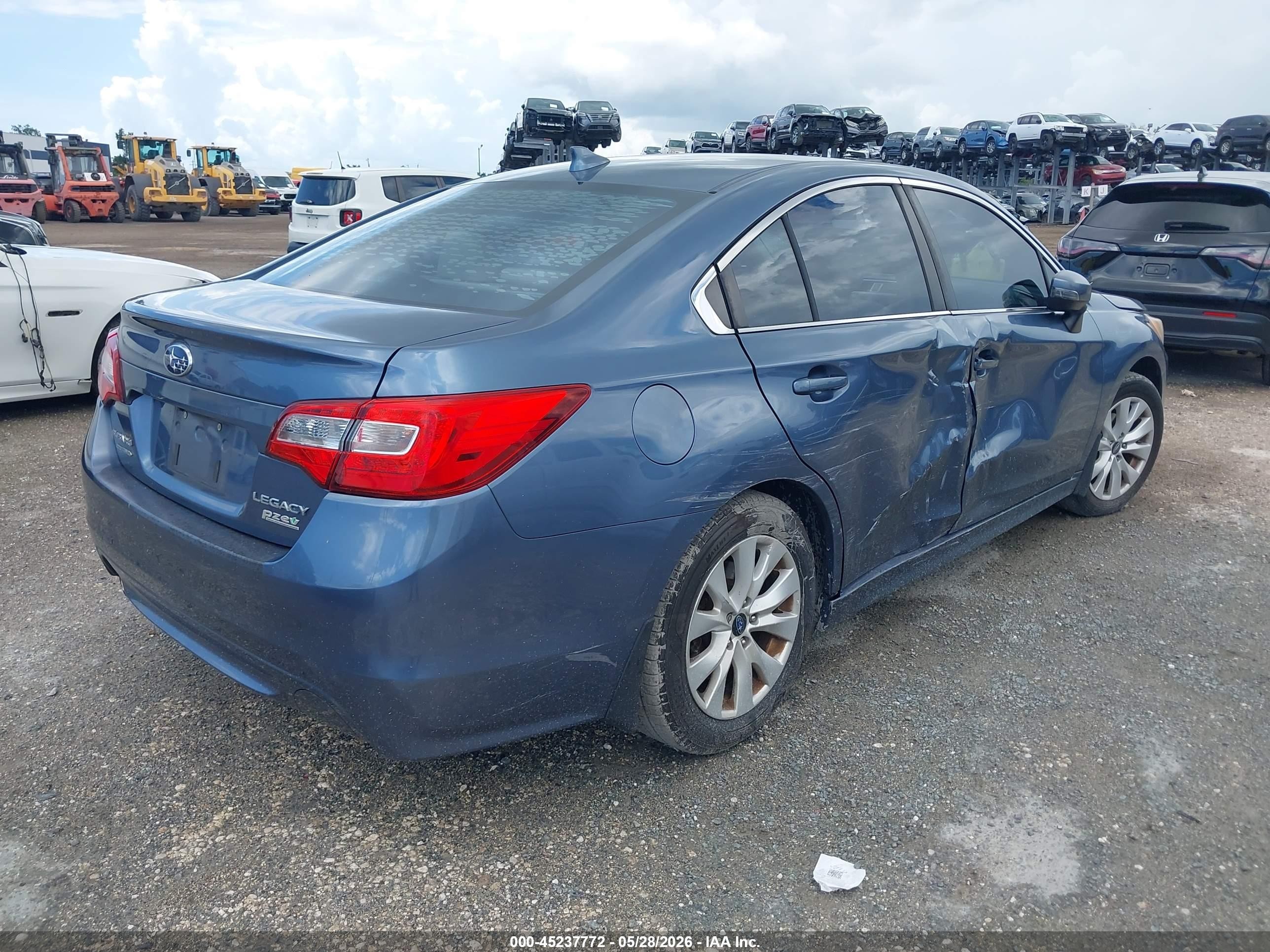 2017 Subaru Legacy 2.5i Premium Blue vin: 4S3BNAF66H3053422