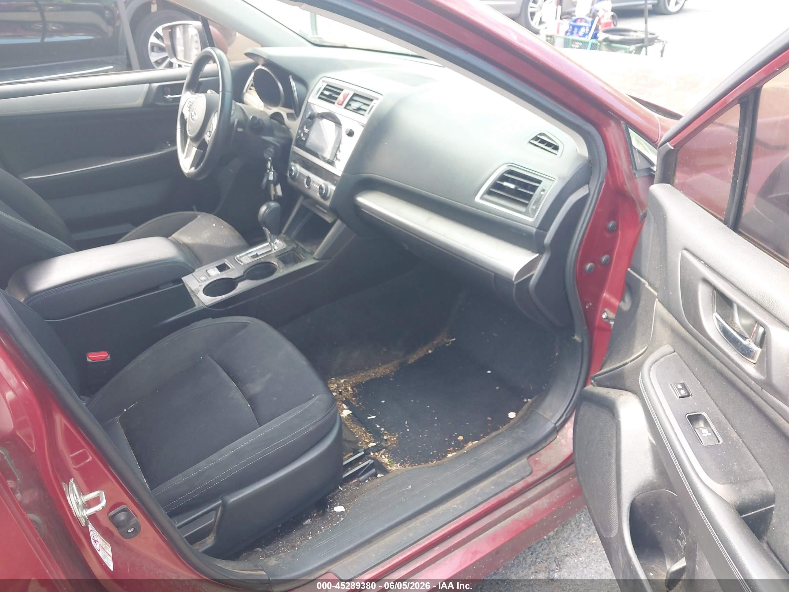 2015 Subaru Legacy 2.5i Premium Red vin: 4S3BNAF68F3016675