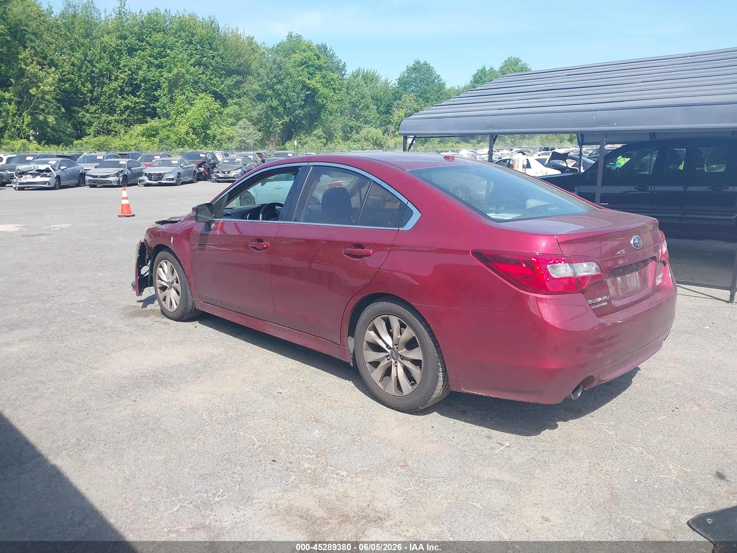 2015 Subaru Legacy 2.5i Premium Red vin: 4S3BNAF68F3016675