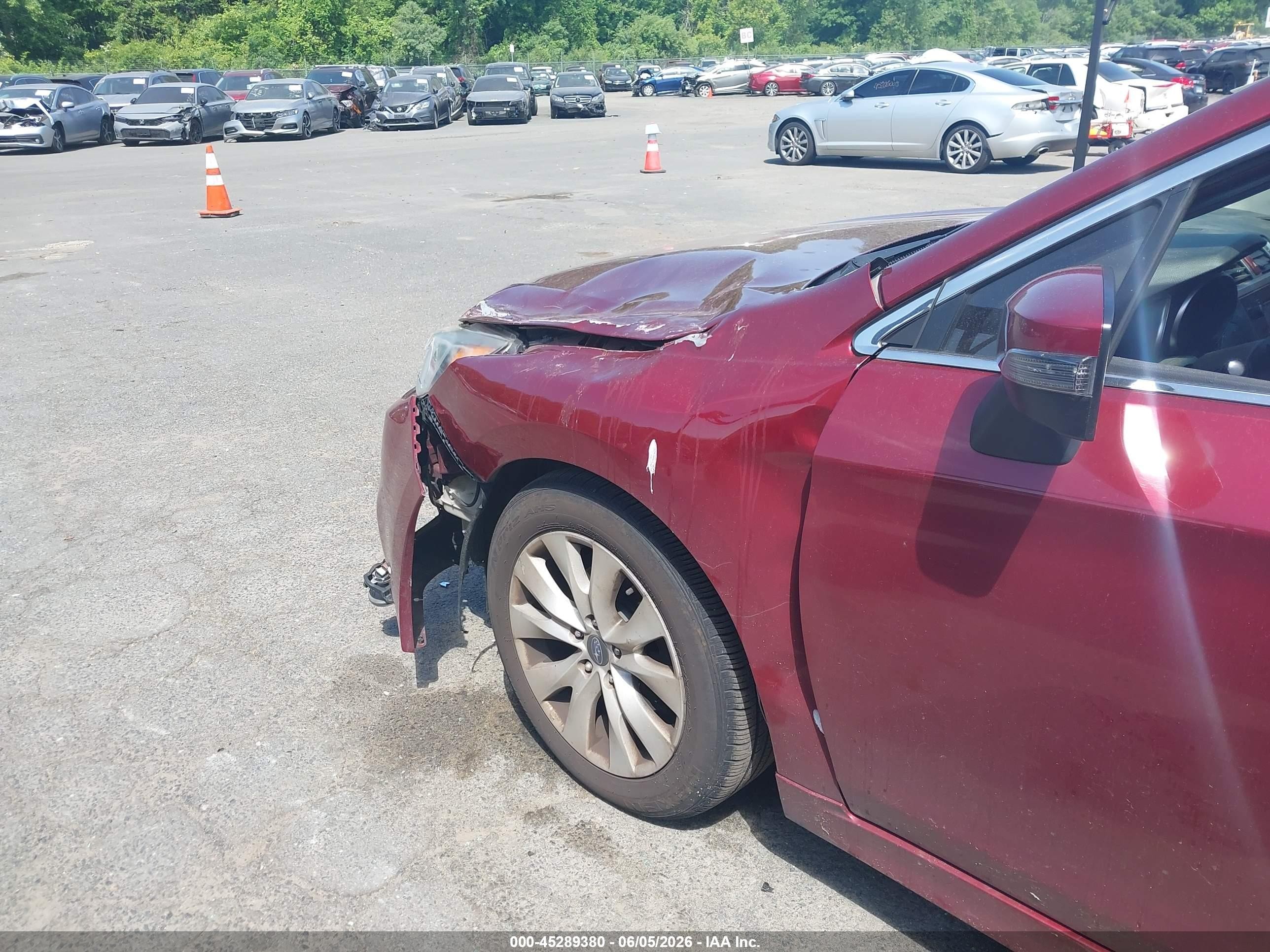 2015 Subaru Legacy 2.5i Premium Red vin: 4S3BNAF68F3016675