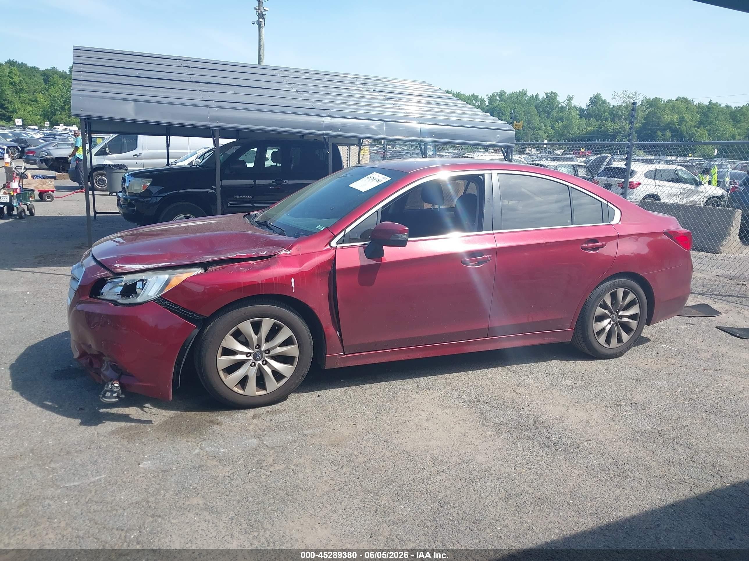 2015 Subaru Legacy 2.5i Premium Red vin: 4S3BNAF68F3016675