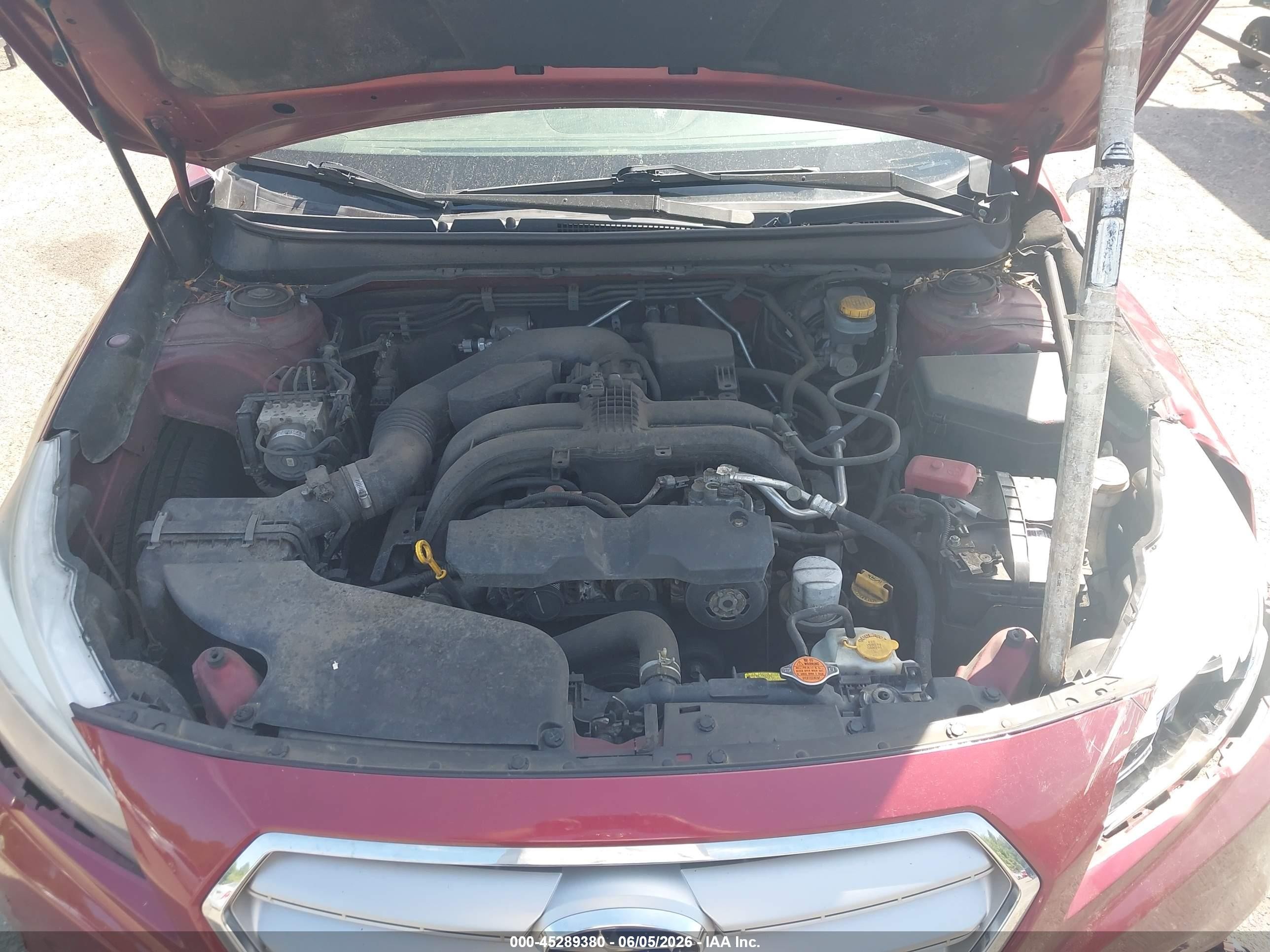 2015 Subaru Legacy 2.5i Premium Red vin: 4S3BNAF68F3016675