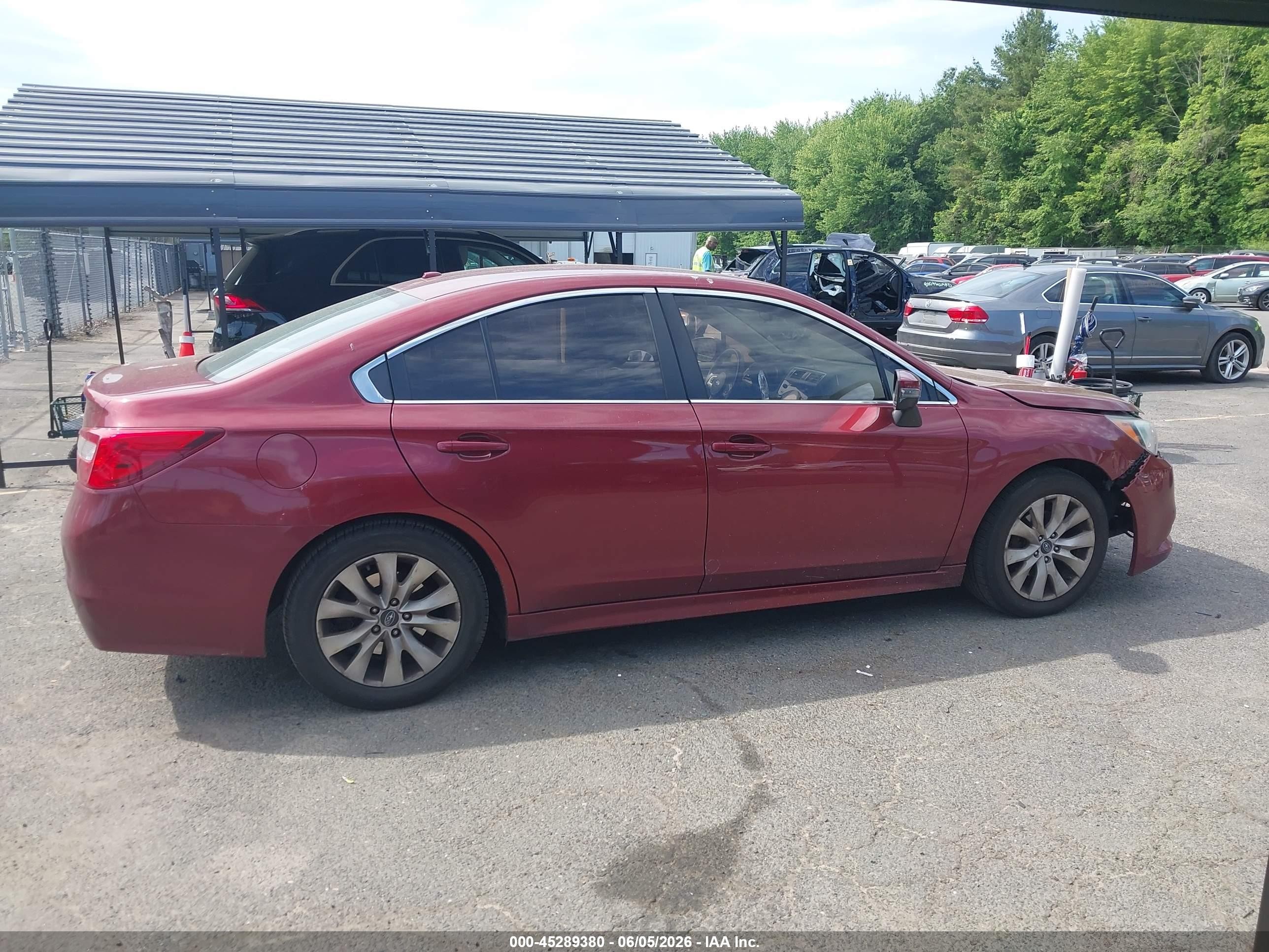 2015 Subaru Legacy 2.5i Premium Red vin: 4S3BNAF68F3016675