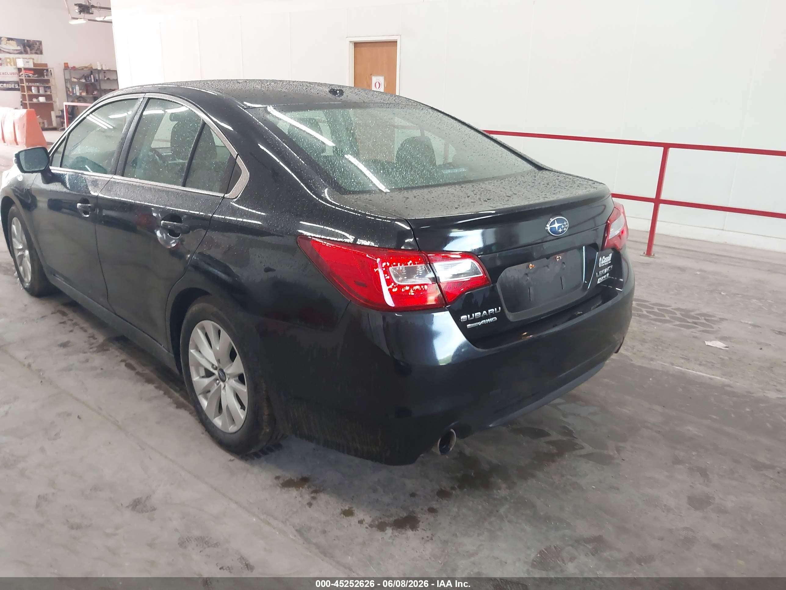 2015 Subaru Legacy 2.5i Premium Black vin: 4S3BNAF69F3028978