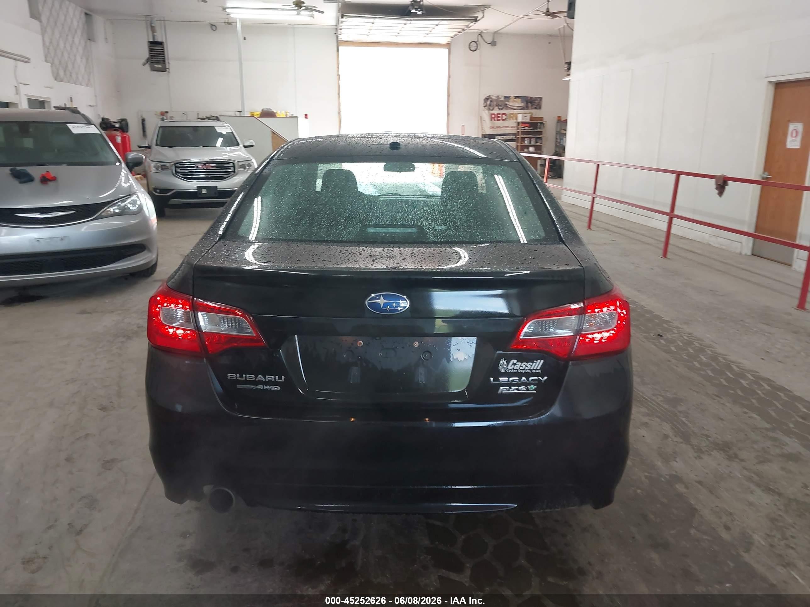 2015 Subaru Legacy 2.5i Premium Black vin: 4S3BNAF69F3028978