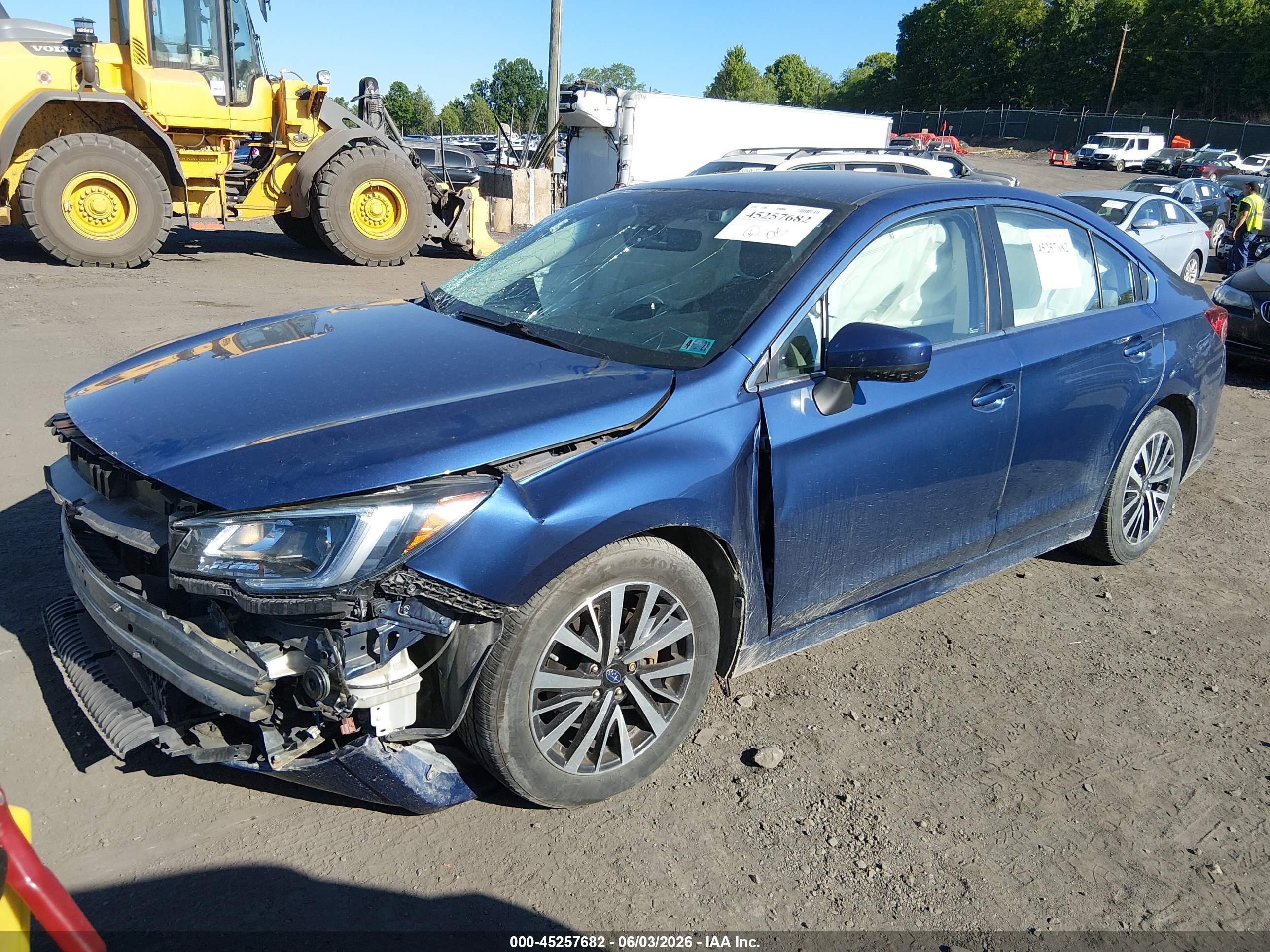 2019 Subaru Legacy 2.5i Premium Синий vin: 4S3BNAF69K3031258