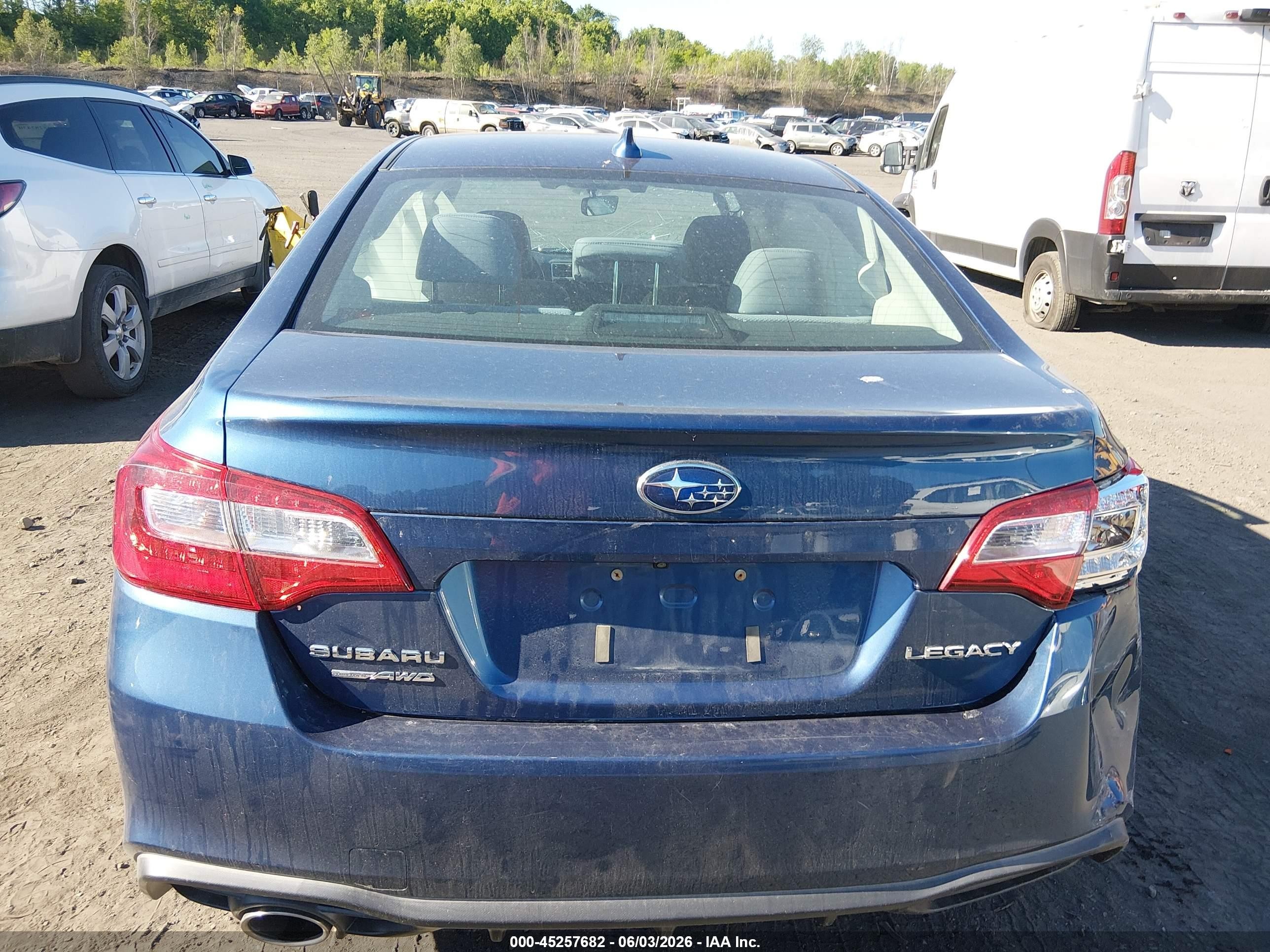 2019 Subaru Legacy 2.5i Premium Синий vin: 4S3BNAF69K3031258