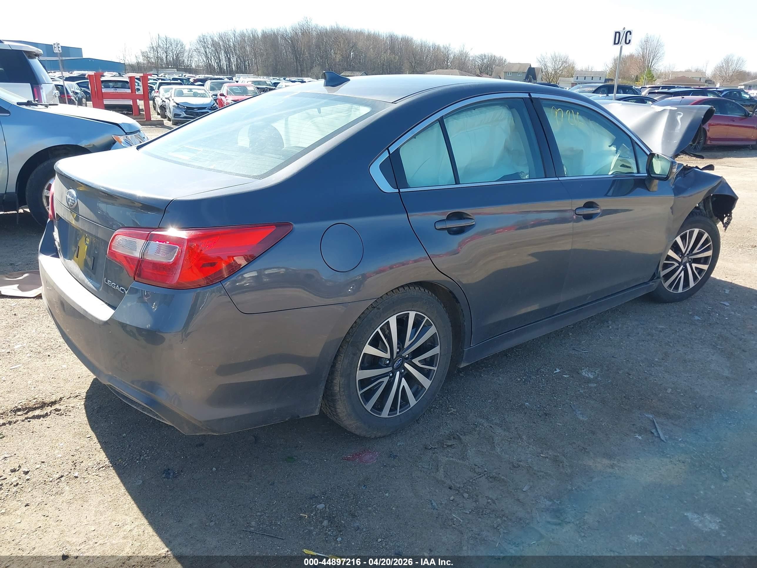 2019 Subaru Legacy 2.5i Premium Gray vin: 4S3BNAF6XK3014615