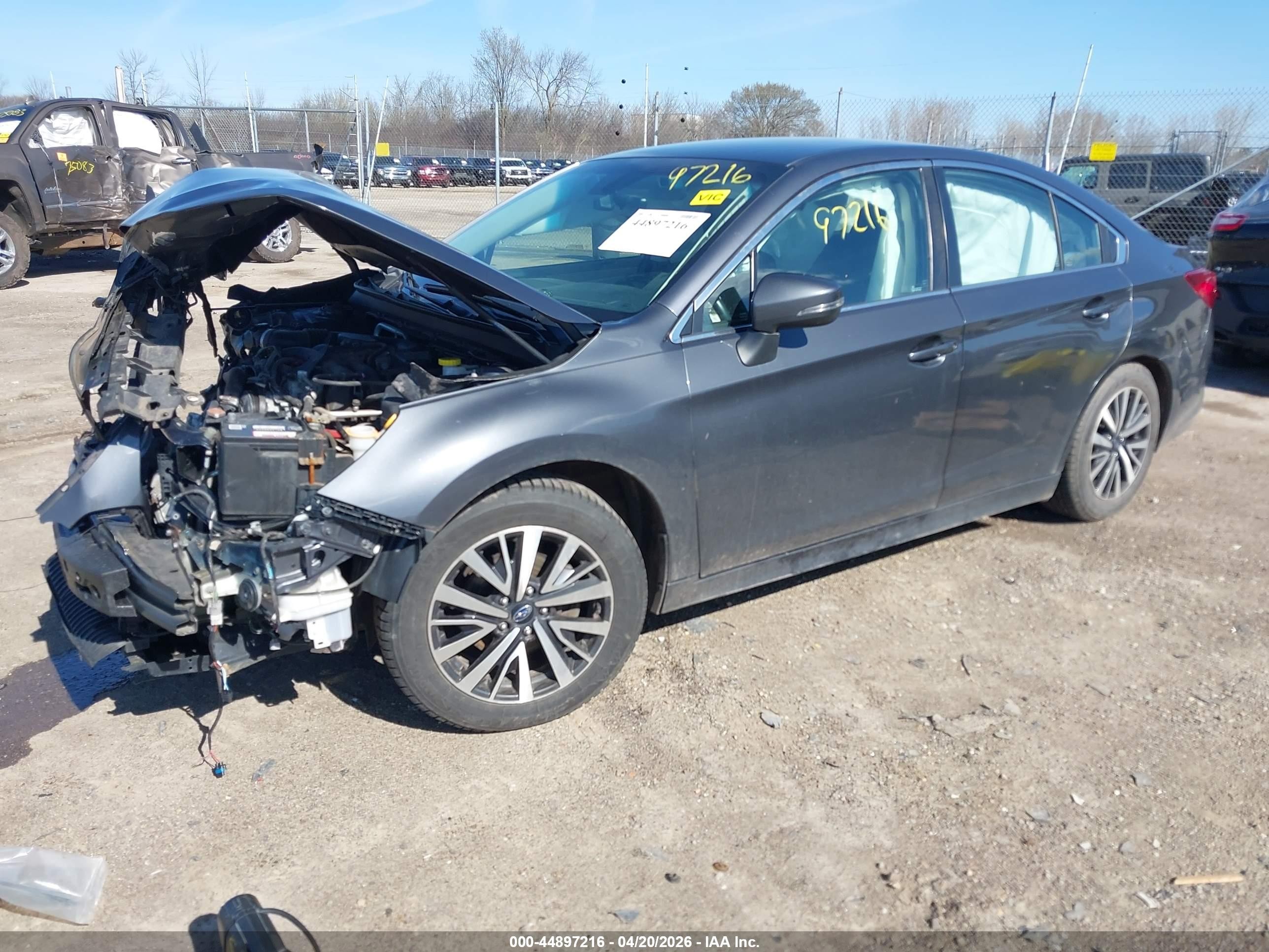 2019 Subaru Legacy 2.5i Premium Gray vin: 4S3BNAF6XK3014615