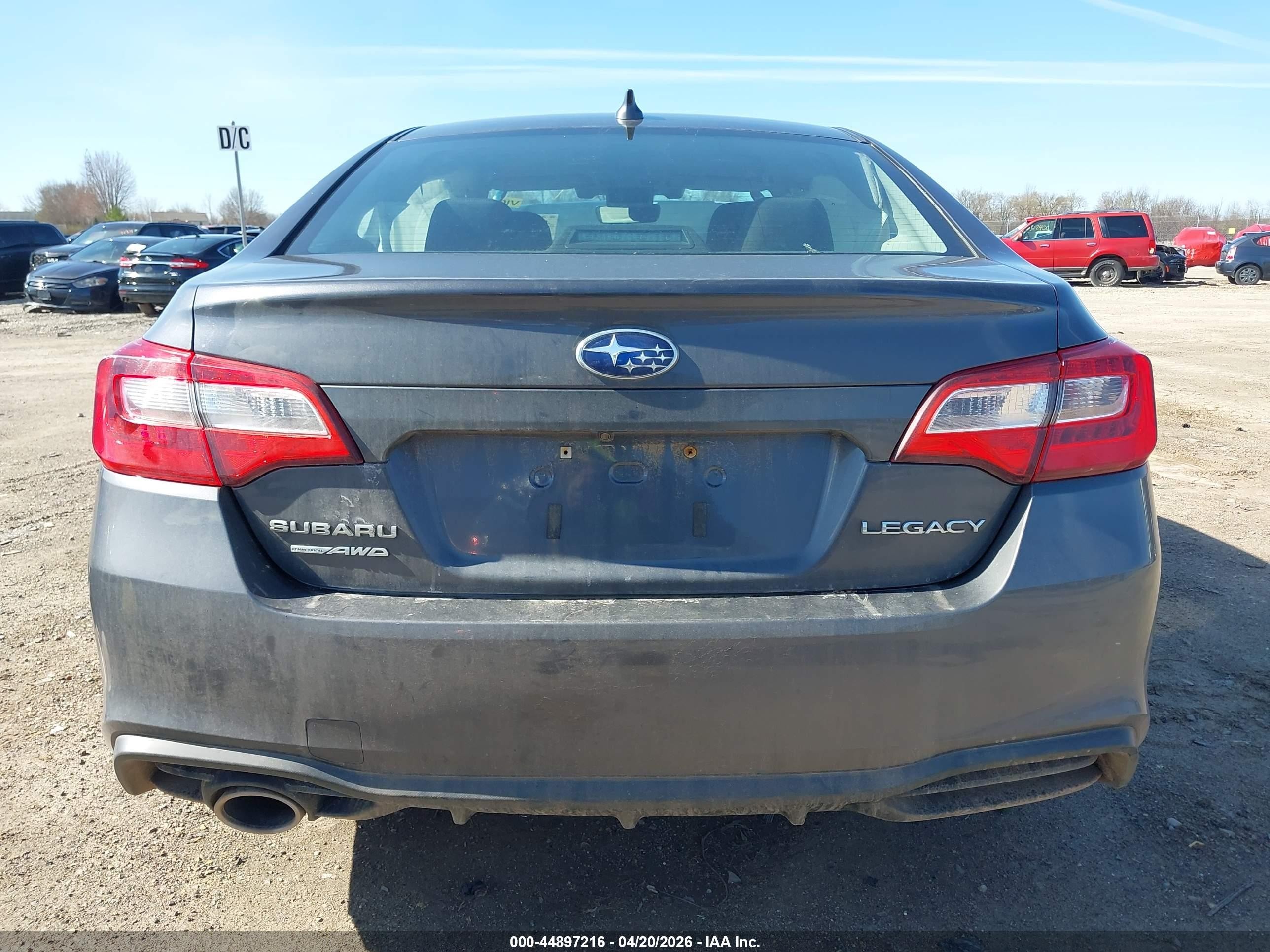 2019 Subaru Legacy 2.5i Premium Gray vin: 4S3BNAF6XK3014615