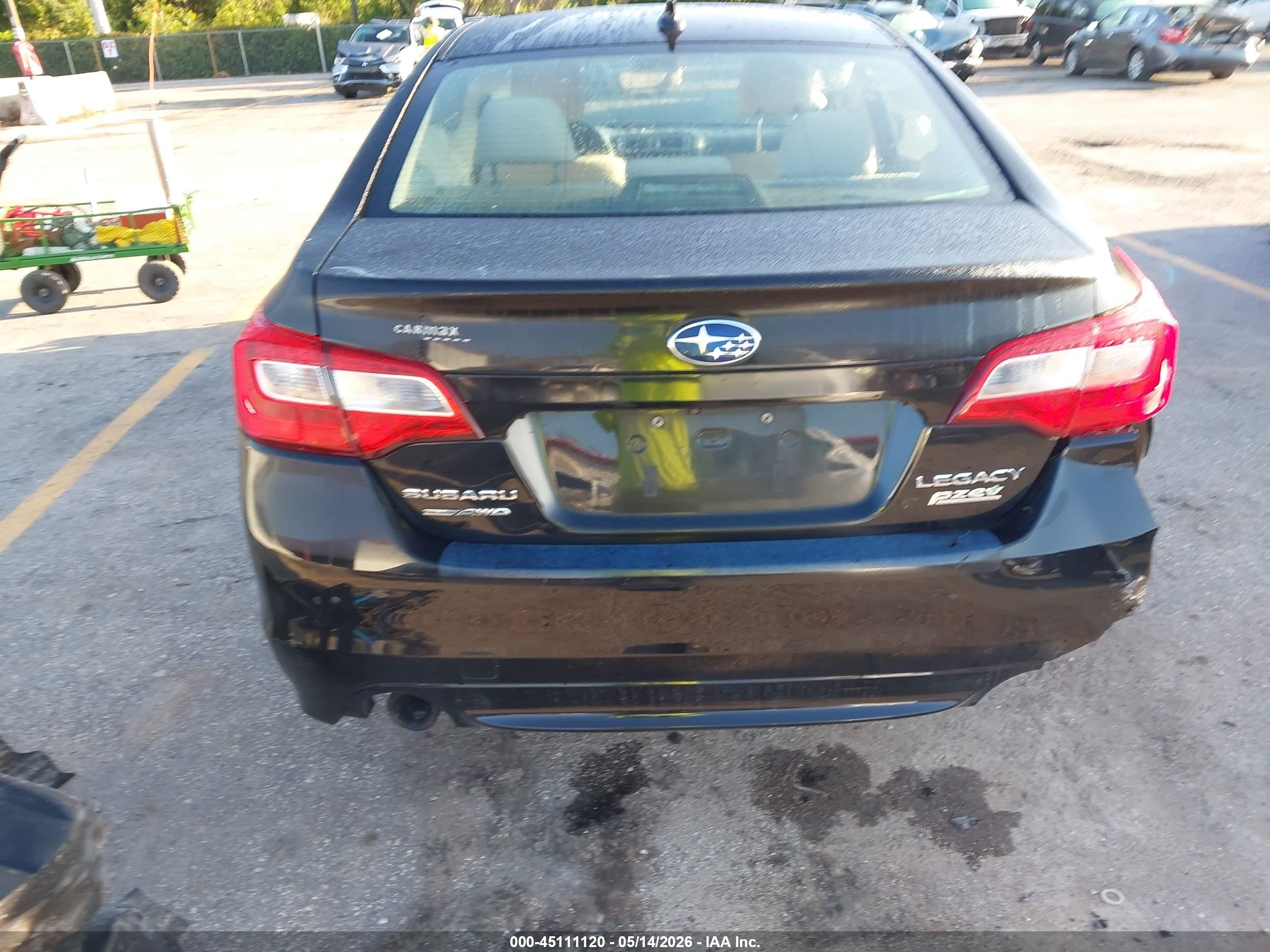 2017 Subaru Legacy 2.5i Premium Black vin: 4S3BNAH61H3024732