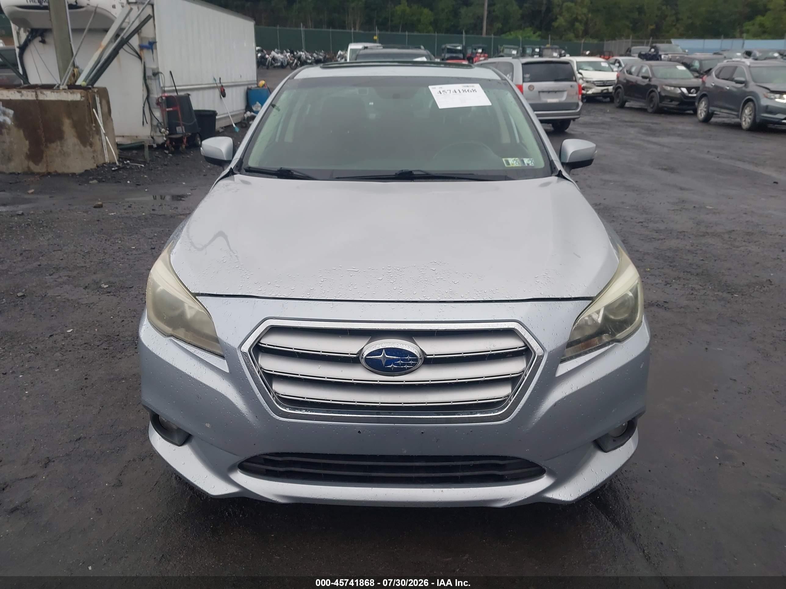 2015 Subaru Legacy 2.5i Premium Silver vin: 4S3BNAH64F3017464