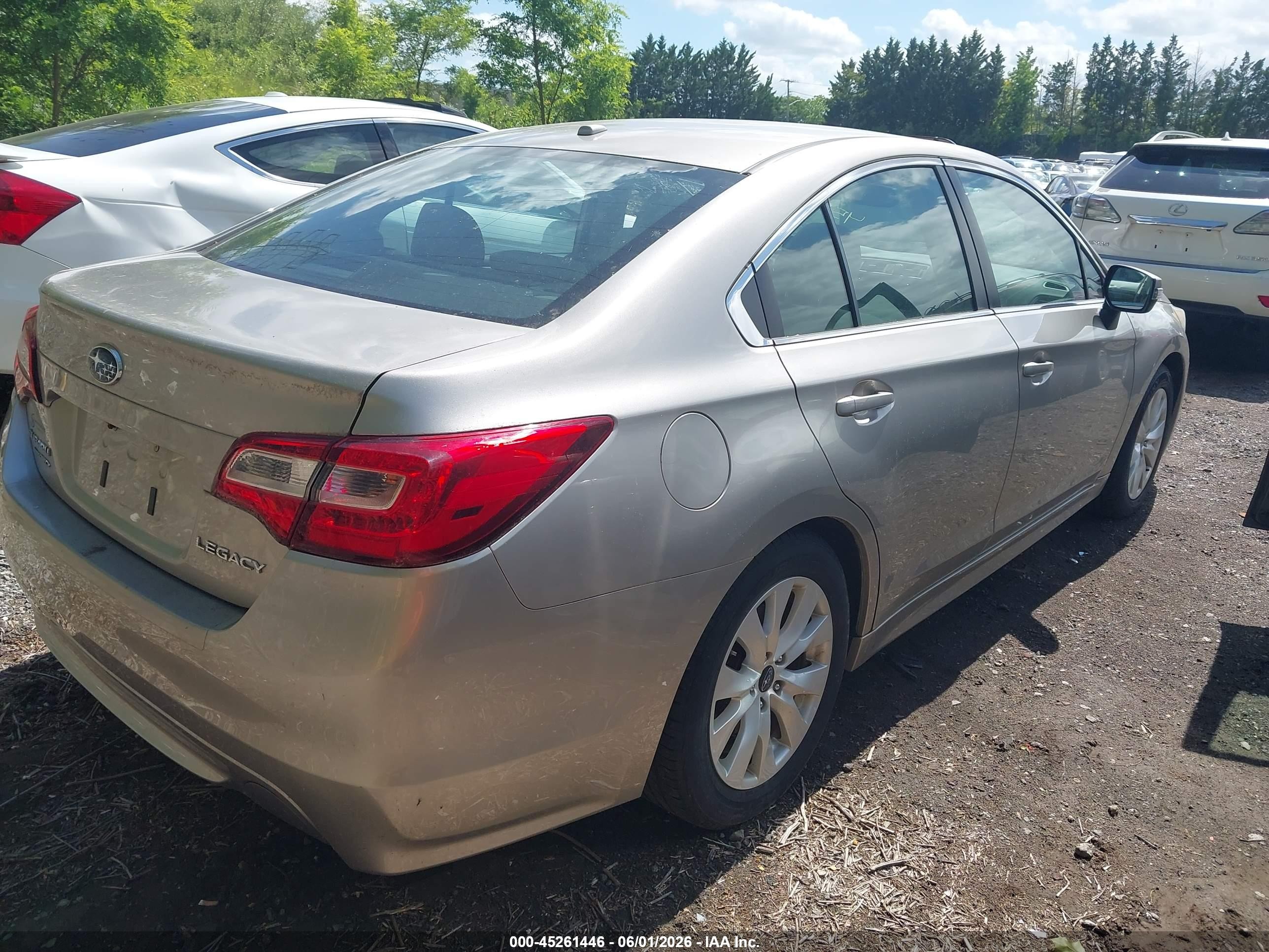 2015 Subaru Legacy 2.5i Premium Серый vin: 4S3BNAH64F3061013