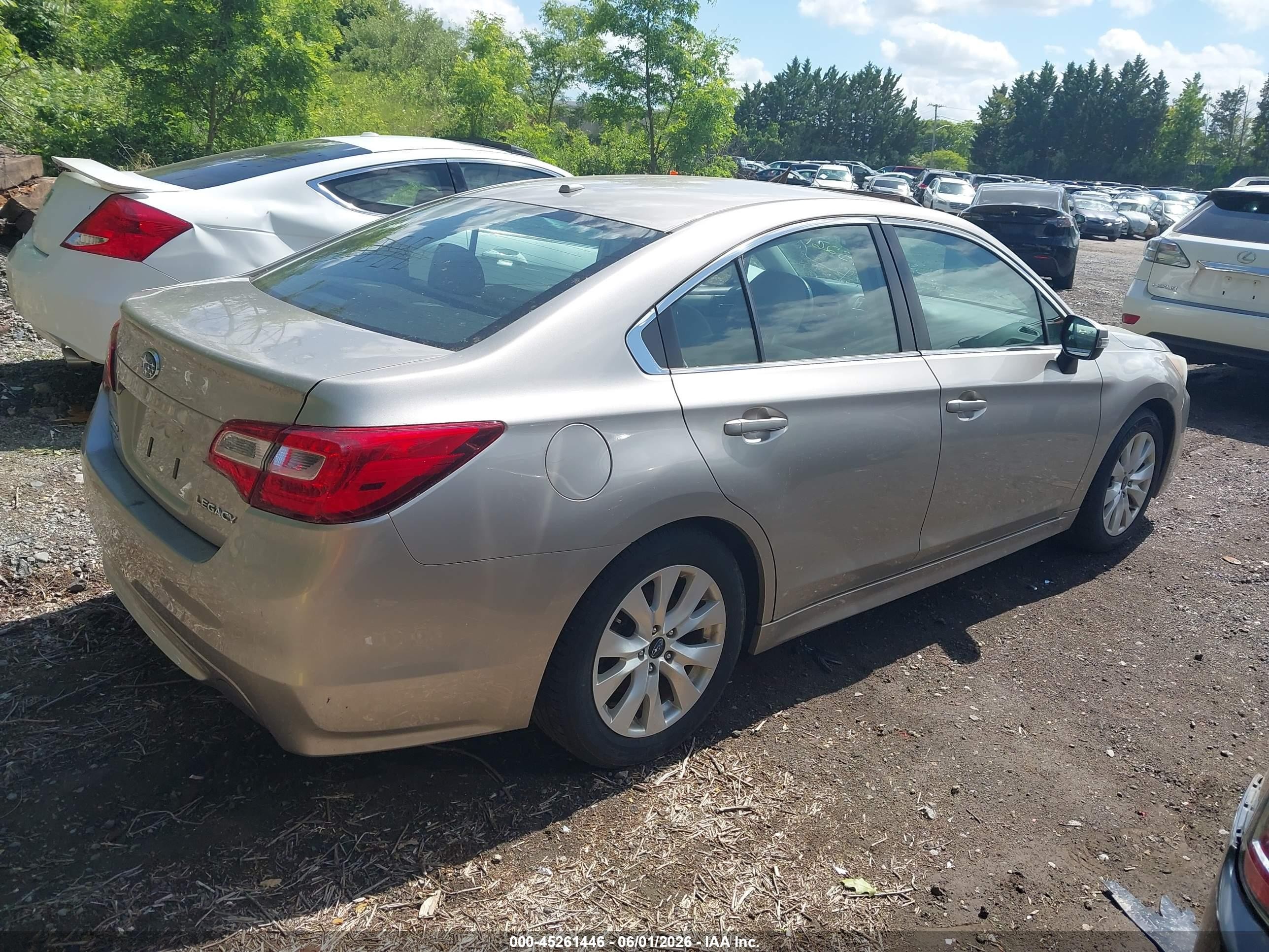 2015 Subaru Legacy 2.5i Premium Серый vin: 4S3BNAH64F3061013