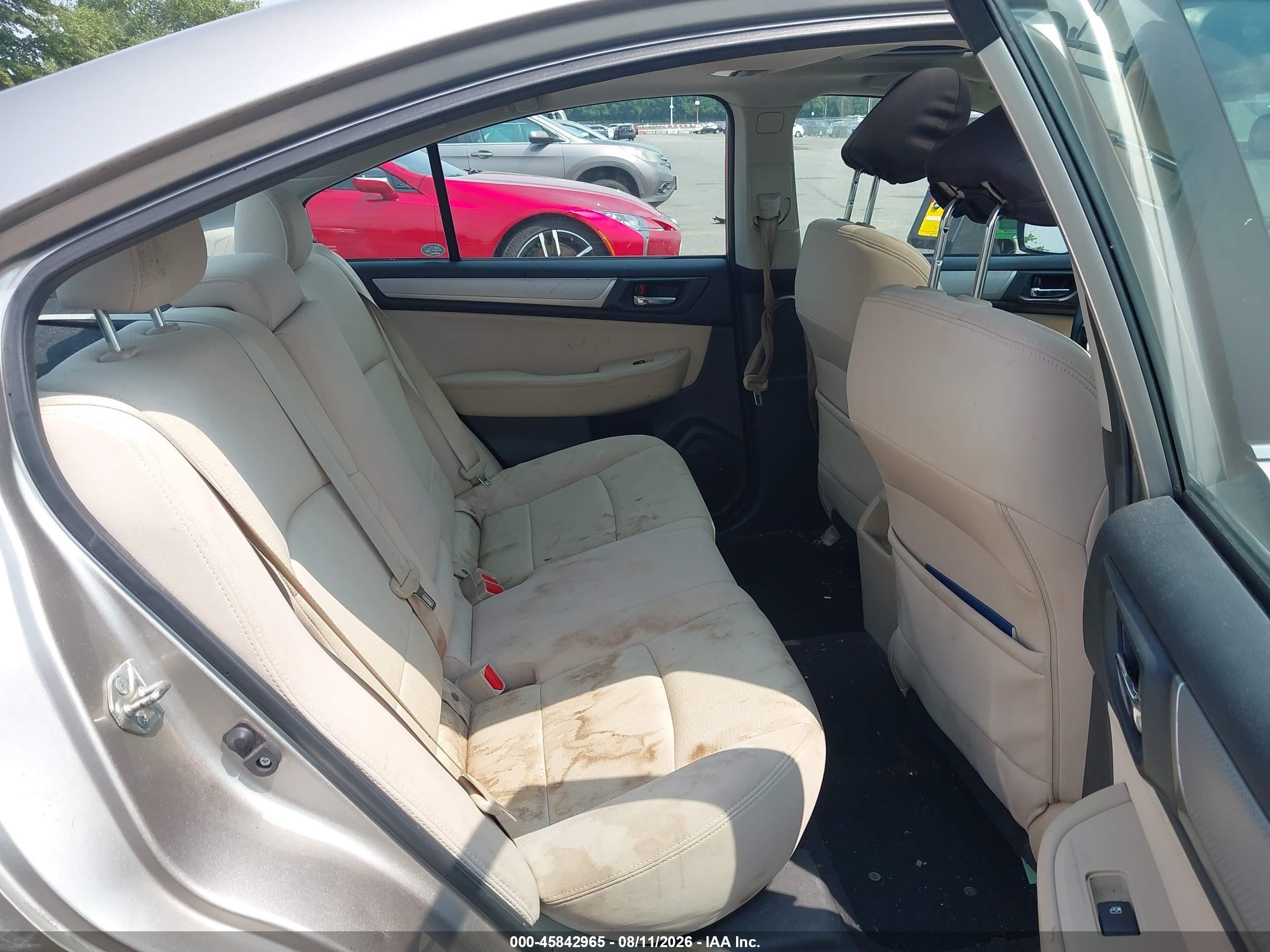 2015 Subaru Legacy 2.5i Premium Beige vin: 4S3BNAH67F3037658