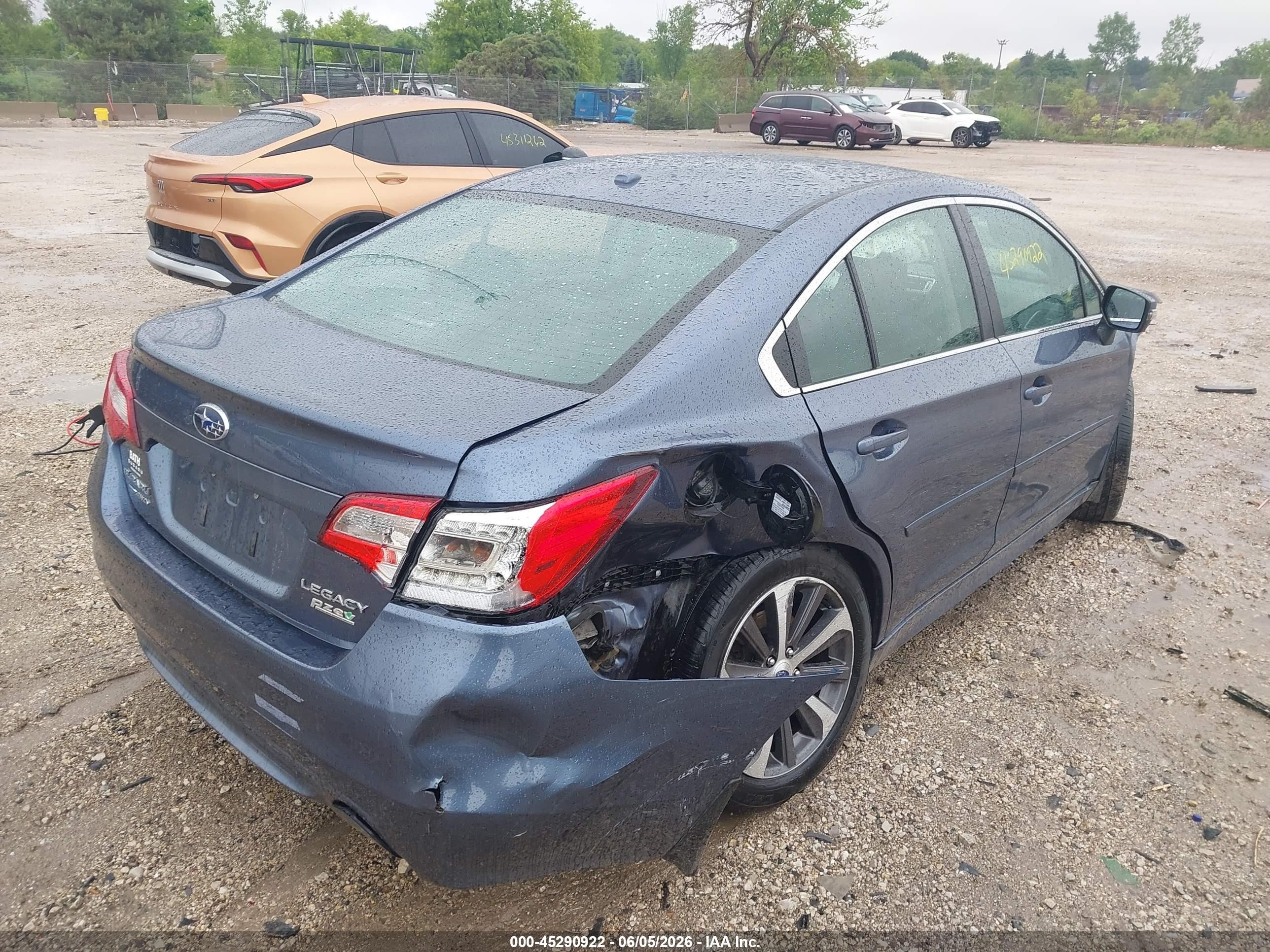 2015 Subaru Legacy 2.5i Limited Blue vin: 4S3BNAL64F3073167