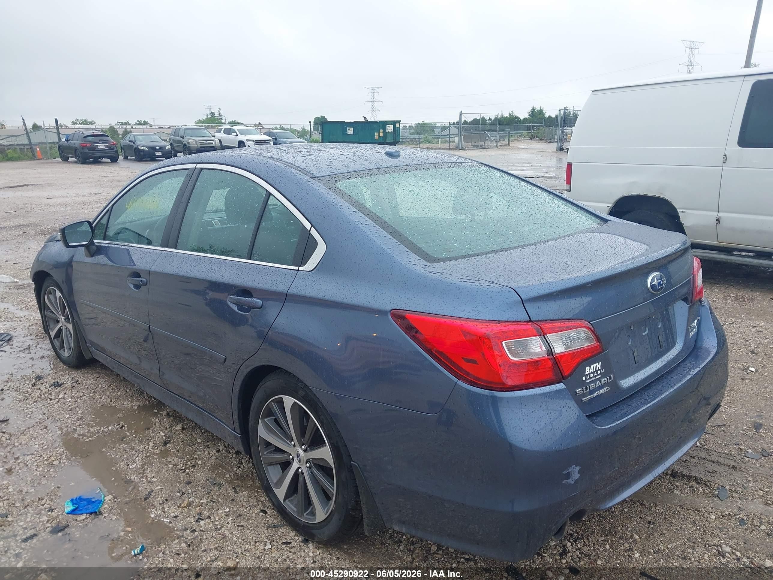 2015 Subaru Legacy 2.5i Limited Blue vin: 4S3BNAL64F3073167